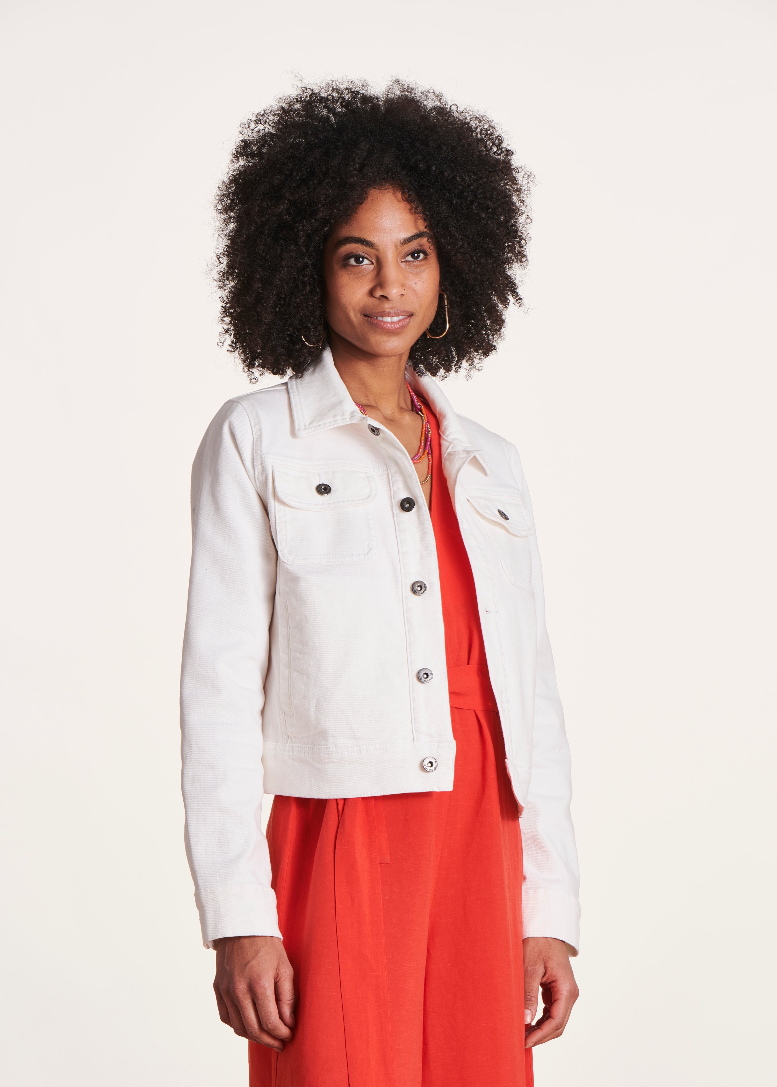 la-f-e-marabout-e-jacke-kurz-wei-bio-baumwolle-tailliert image 1