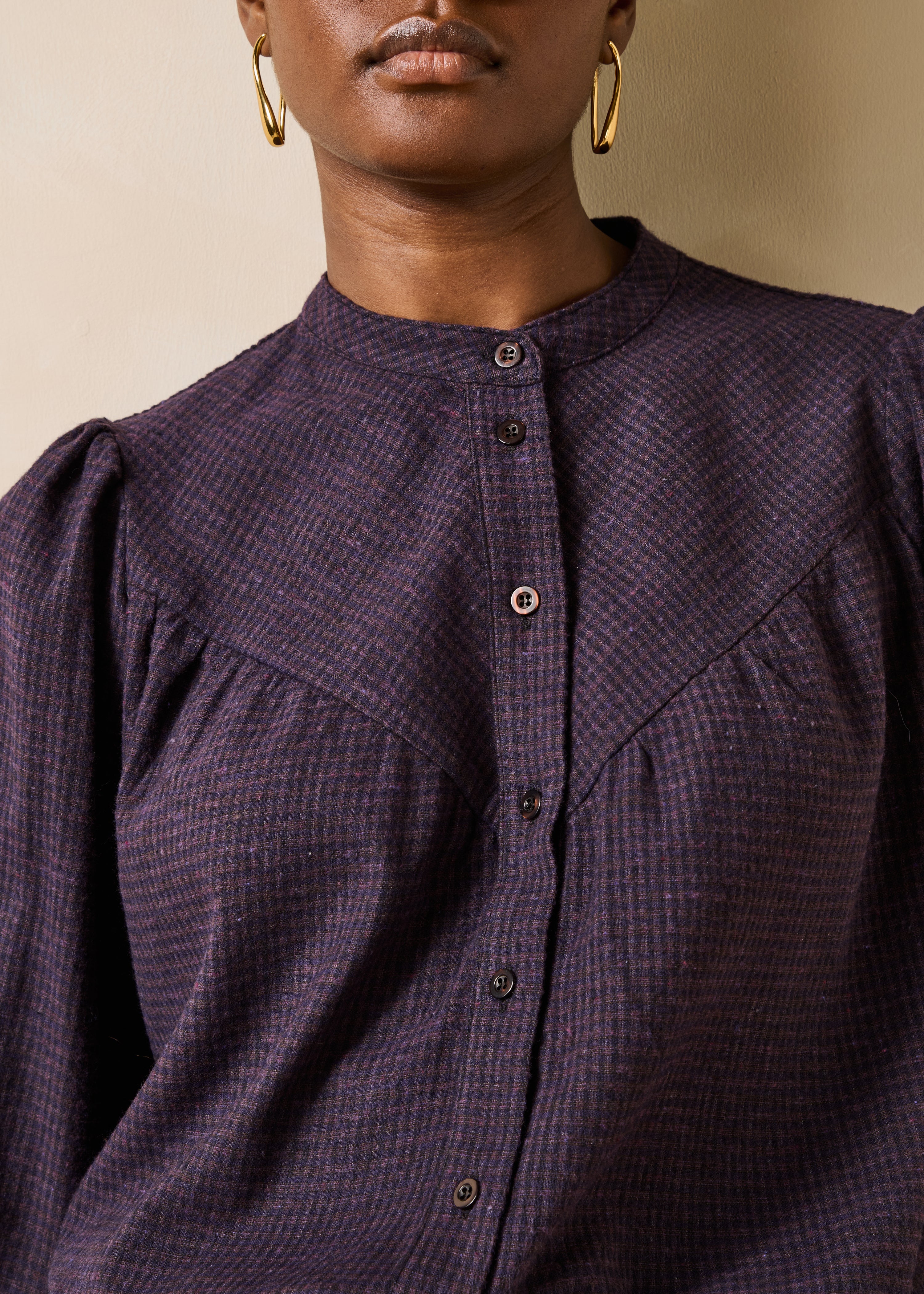 la-f-e-marabout-e-gia-bluse-bordeaux-vichy-karo-baumwolle image 5
