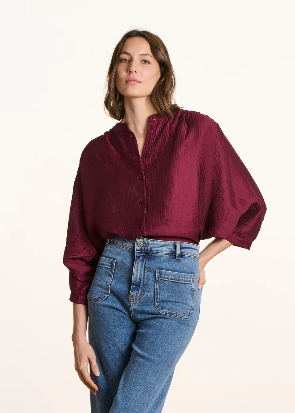 la-f-e-marabout-e-bluse-bordeaux-langarm-viskose image 1