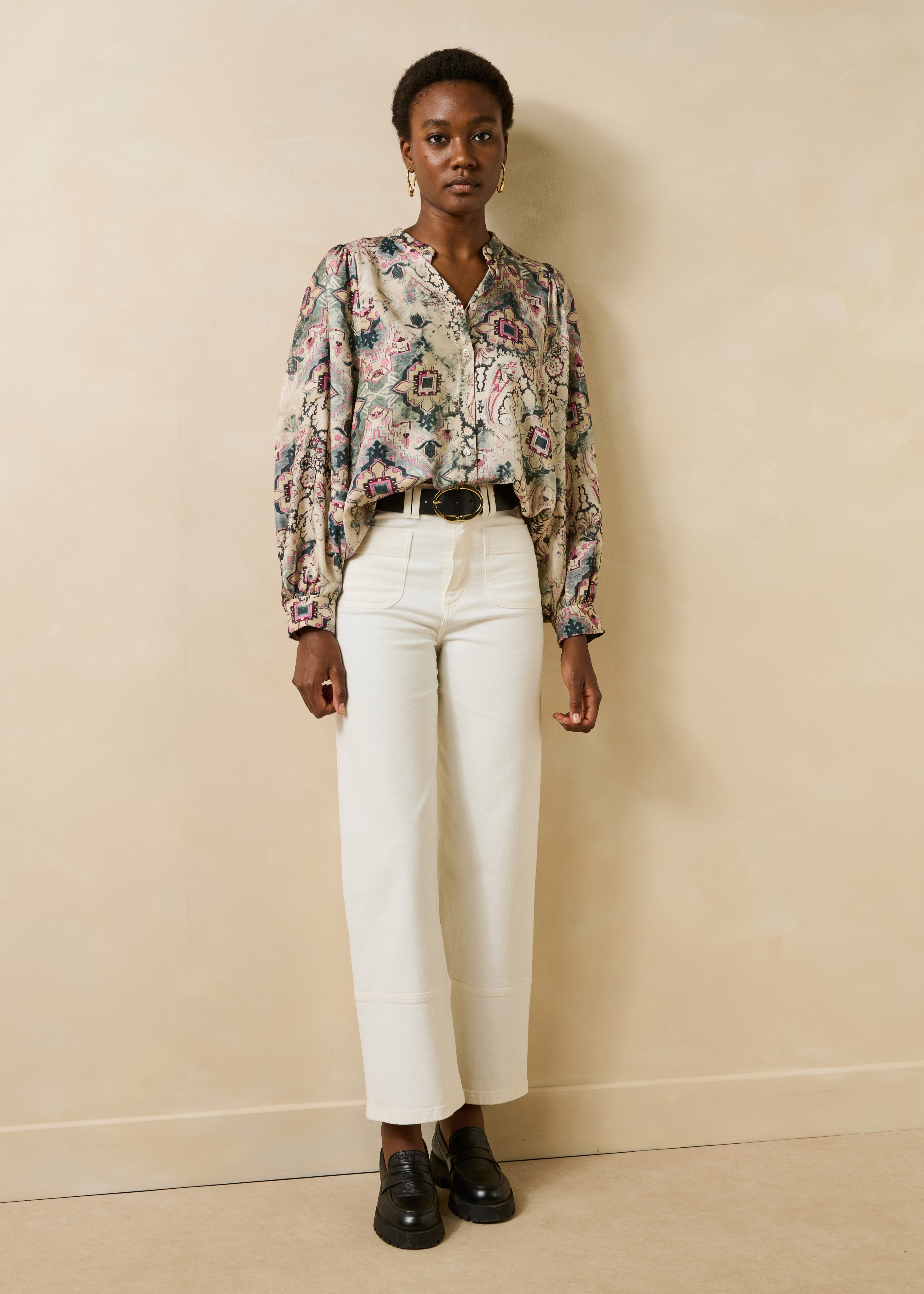 la-f-e-marabout-e-fibrao-bluse-ecru-print-langarm-weit image 2