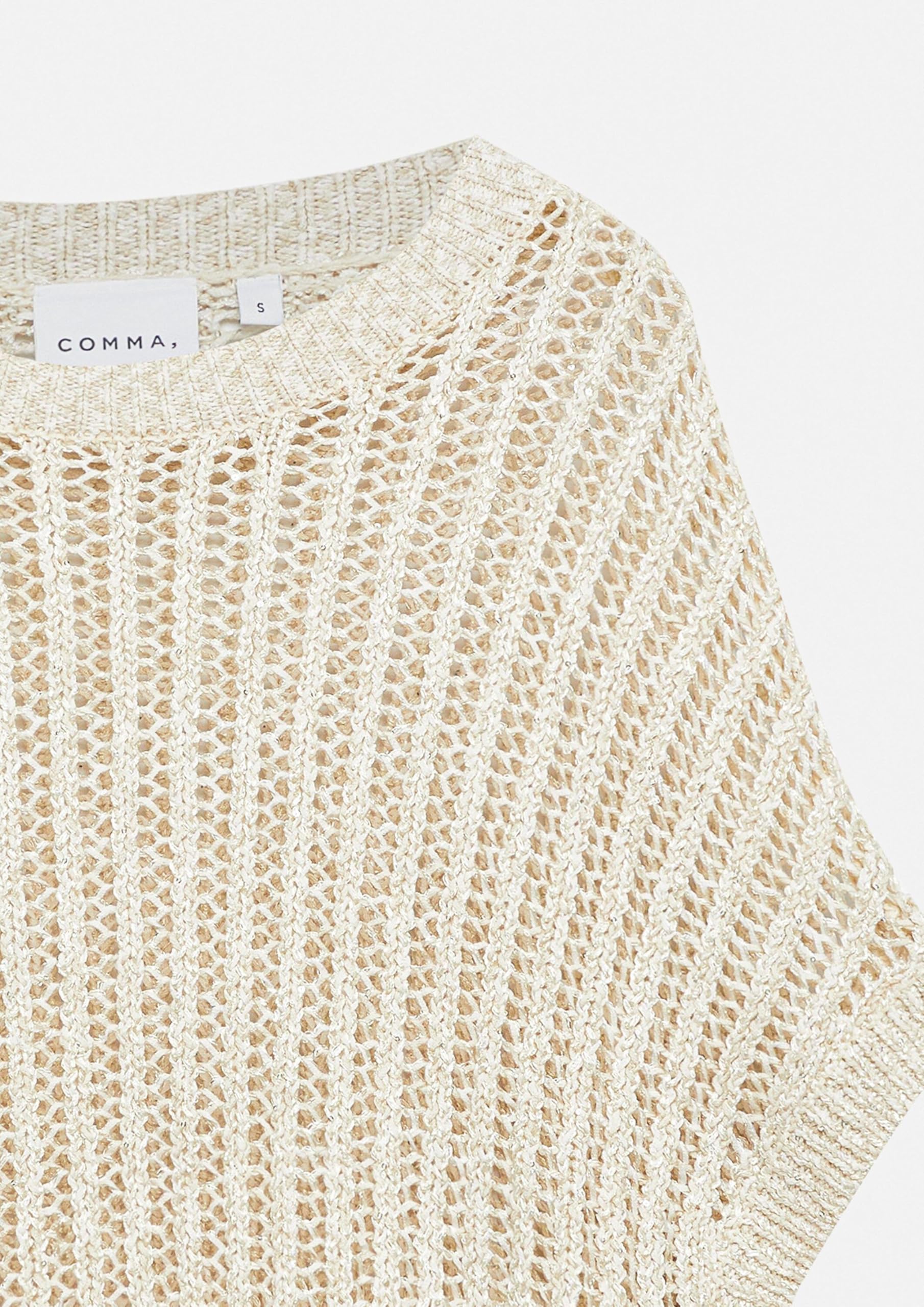 comma-strickpullover-damen-kurzarm-pailletten-gr-e-s image 5