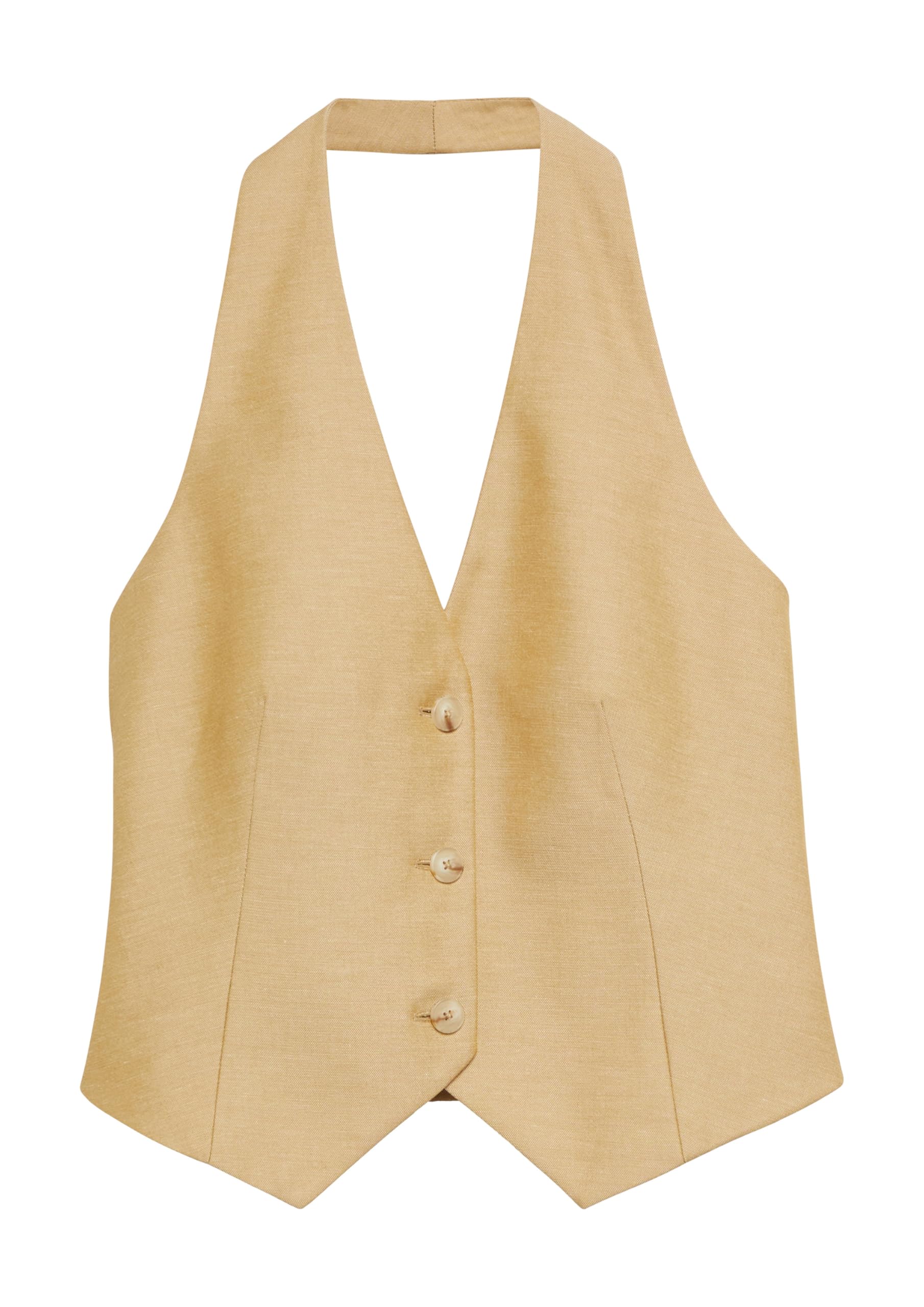 comma-jackets-indoor-weste-gr-36-leinenmix-sandstein-neckholder image 3