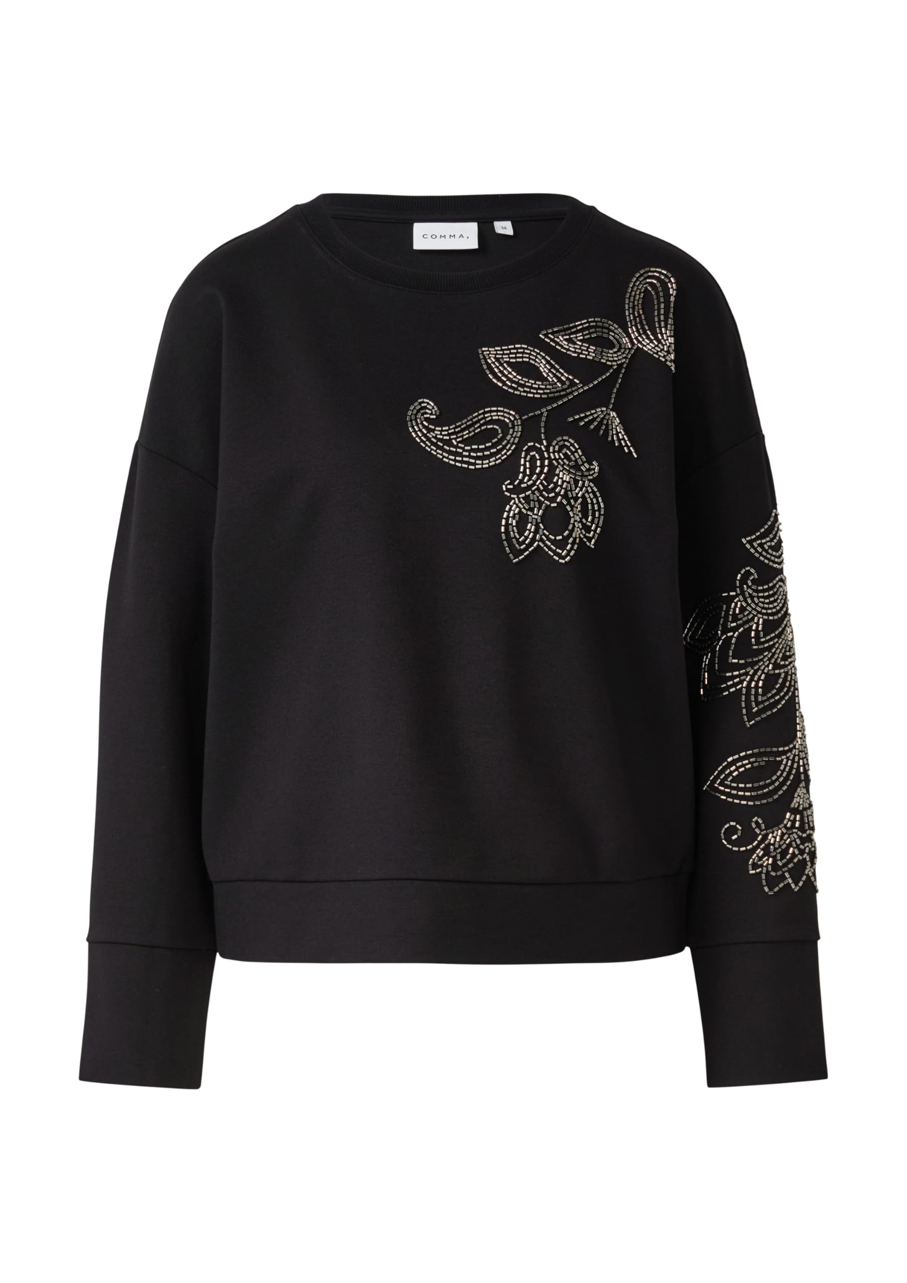 comma-sweatshirt-mit-perlenstickerei-gr-e-46 image 3