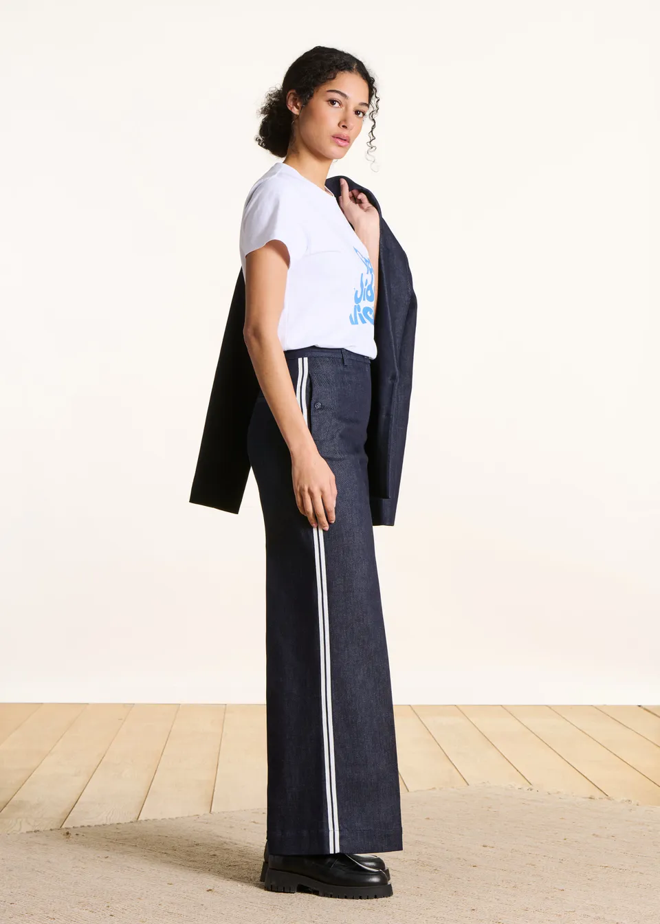 la-f-e-marabout-e-fes-hose-dunkelblau-denim-gerade image 1