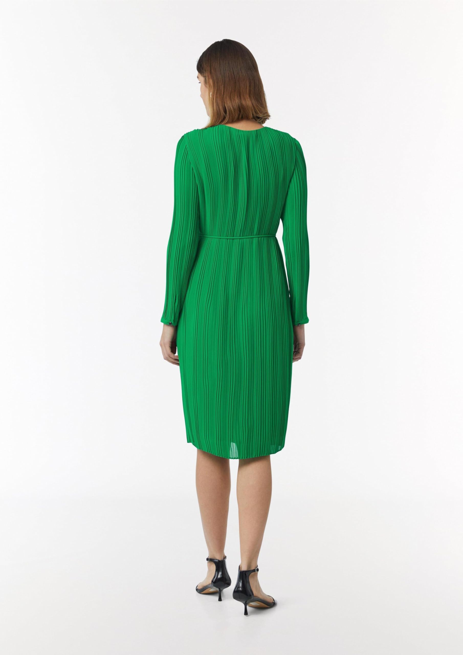 comma-midikleid-plissee-gr-40-chiffon-mit-g-rtel image 8