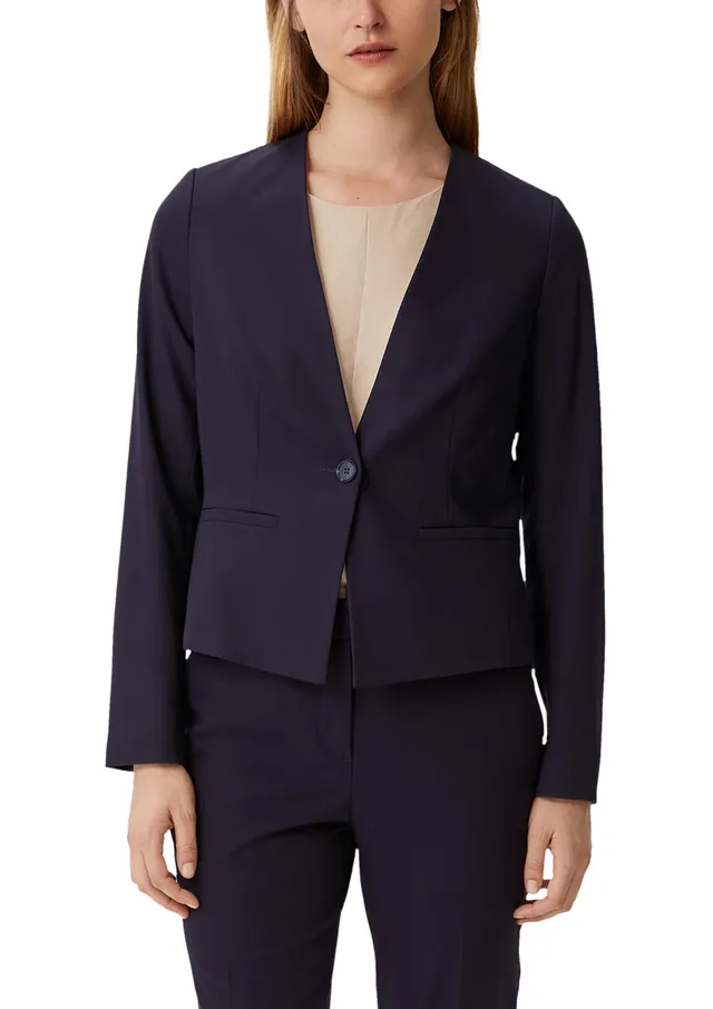 comma-blazer-viskosemix-tailliert-business-blazer image 1