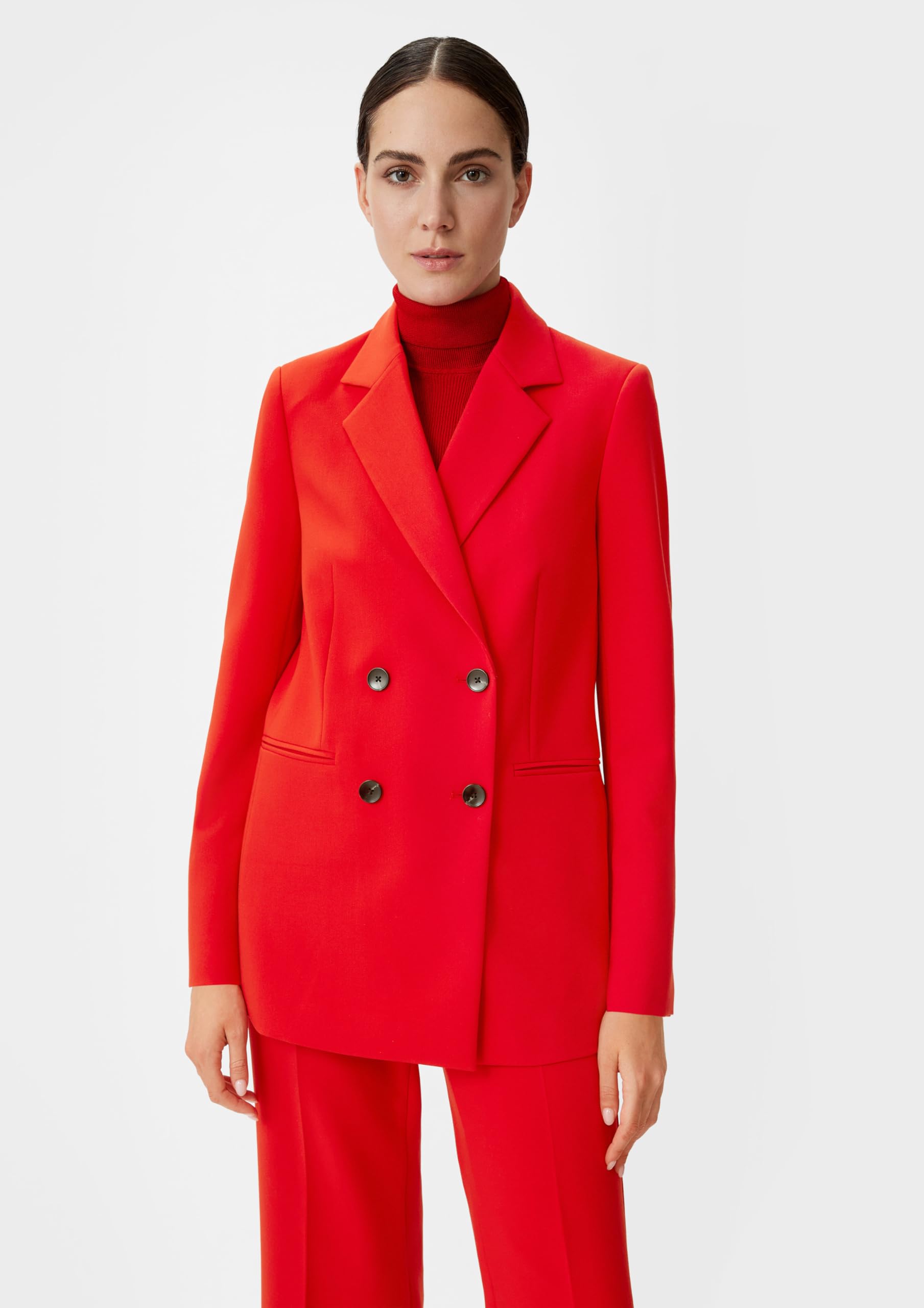comma-longblazer-damen-viskosemix-chilirot-gr-42-relaxed image 6