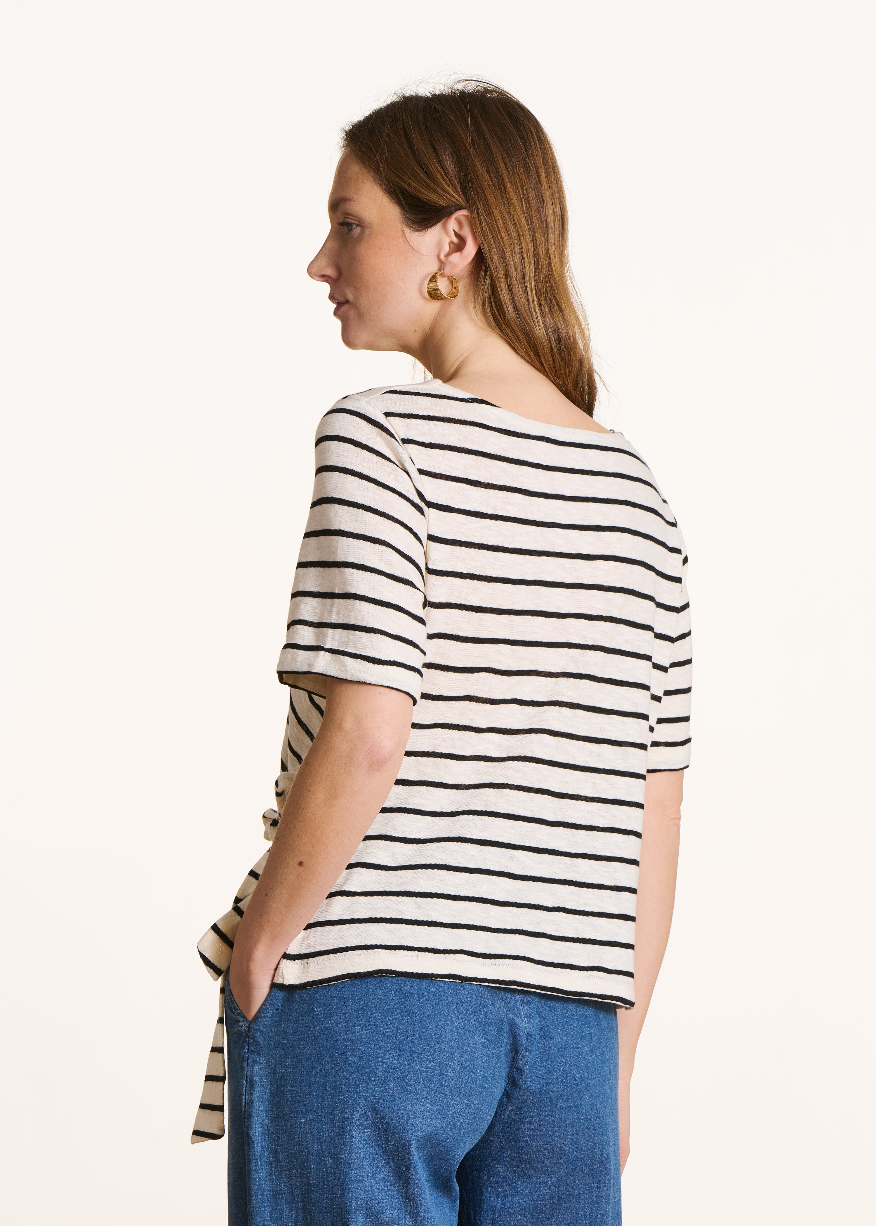 la-f-e-marabout-e-t-shirt-ecru-marine-streifen image 3