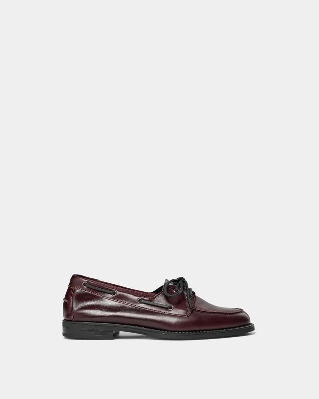 sofie-schnoor-olliesw-loafer-leder-burgundy-fransen image 1