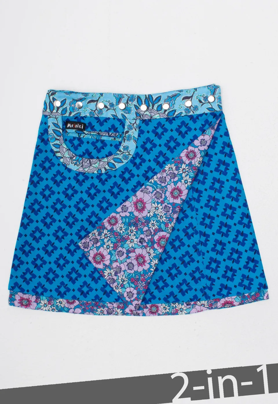 moshiki-hot-cookie-53-wickelrock-baumwolle-45-cm-wendbar image 1