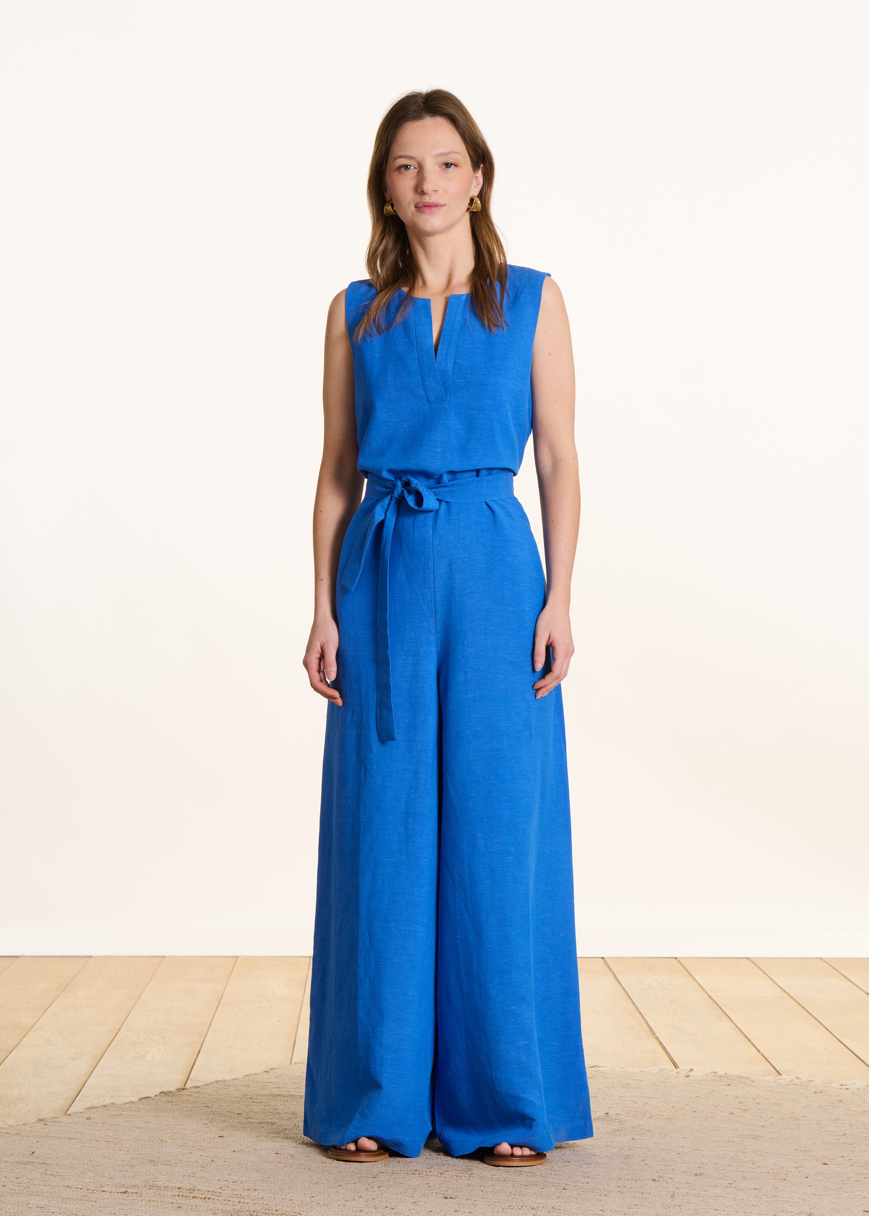 la-f-e-marabout-e-vlomee-overall-leinen-blau-gr-38 image 1