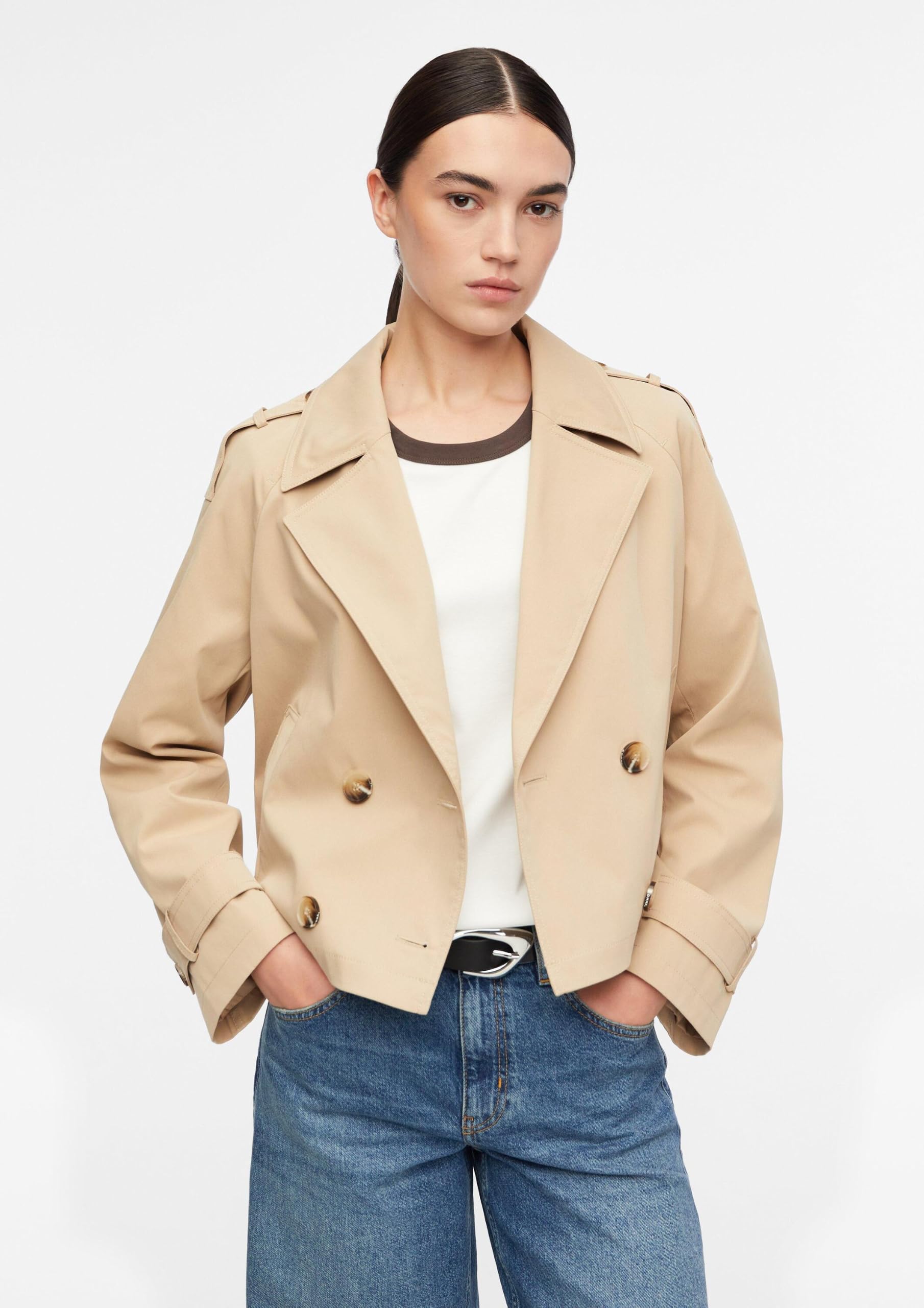 comma-outdoor-jacke-twill-trenchjacke-gr-34-relaxed-fit image 6