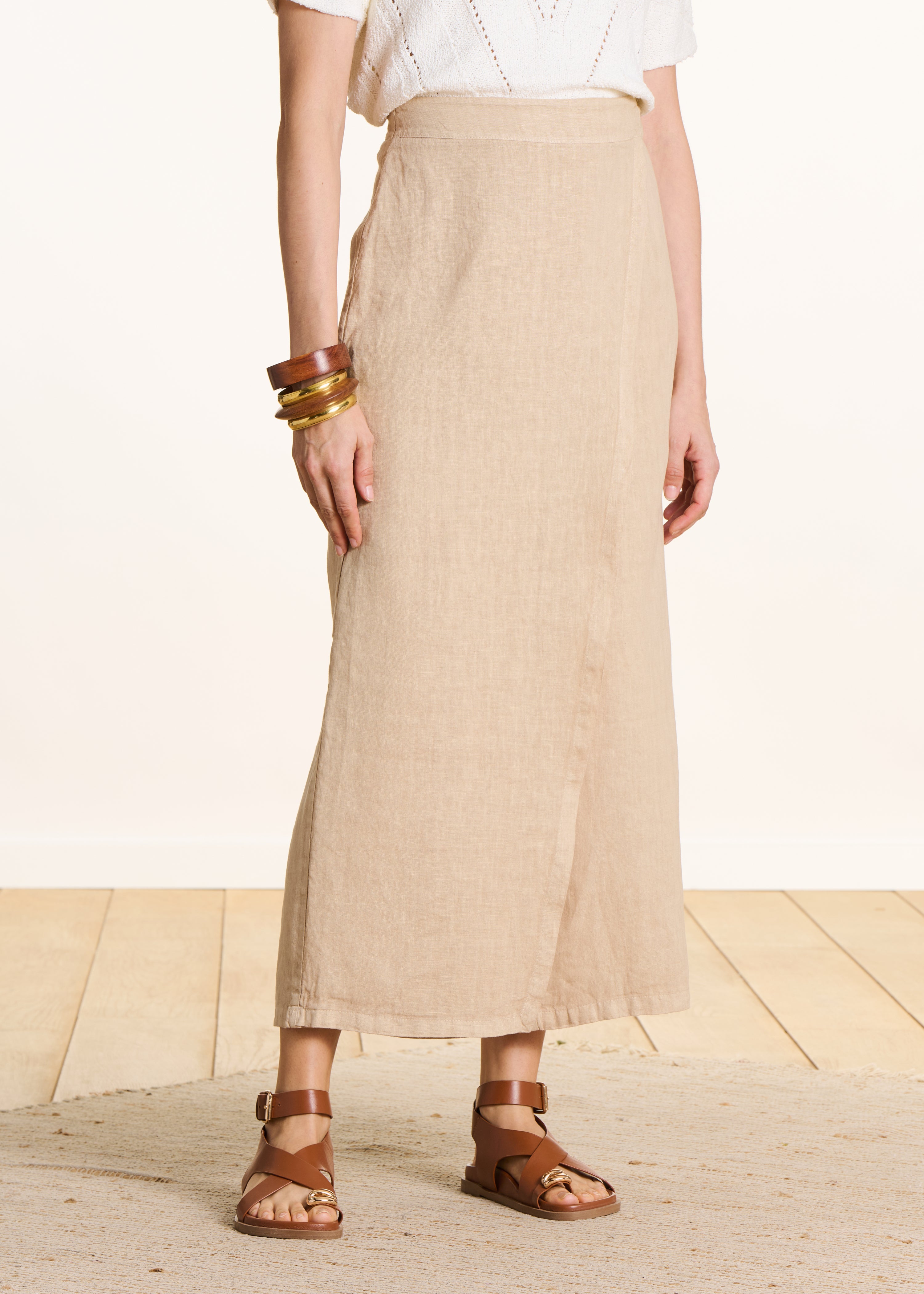 la-f-e-marabout-e-fulano-hose-beige-leinen-7-8-weit image 2