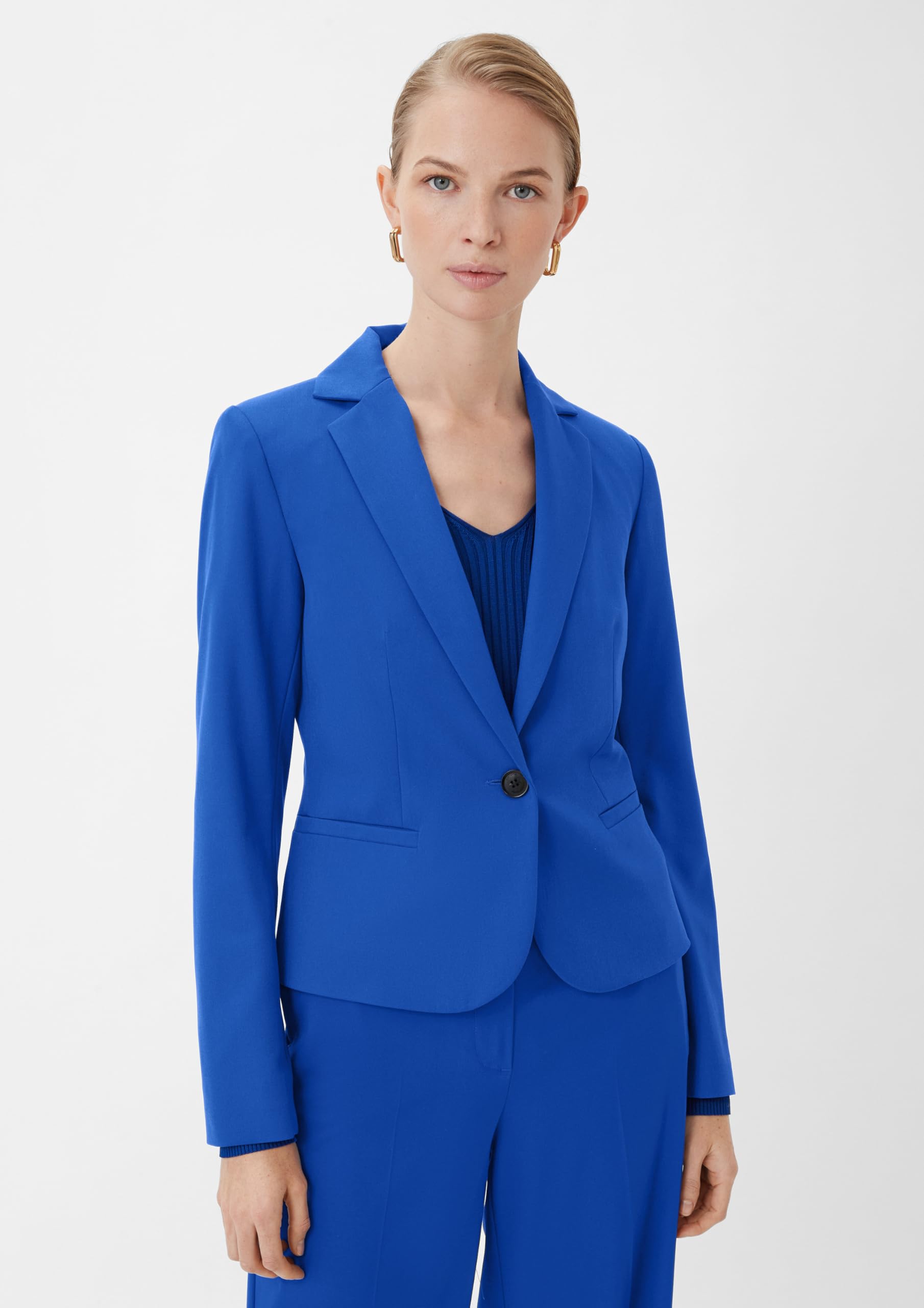 comma-blazer-tailliert-damenblazer-gr-46-ozeanblau image 5