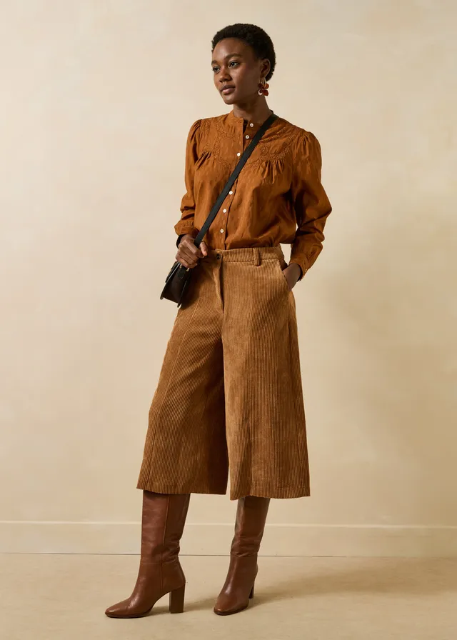 la-f-e-marabout-e-galiope-bermuda-shorts-cord-cognac image 1