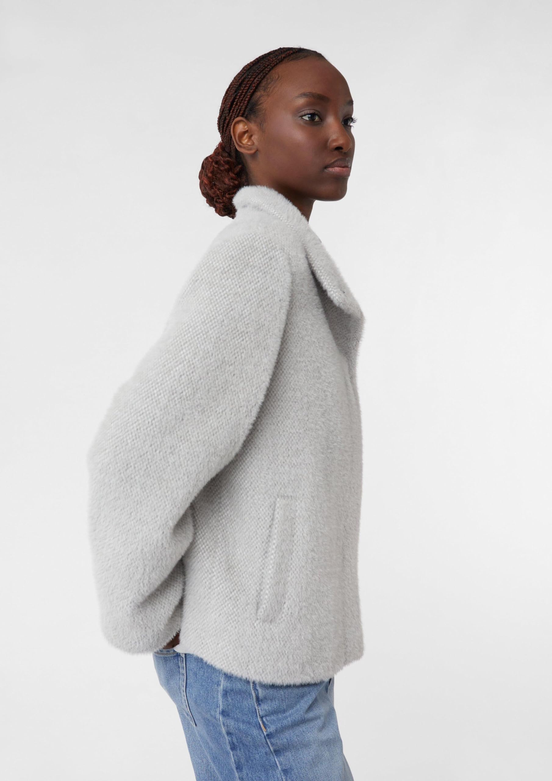 comma-cape-teddy-jacke-damen-gr-42-knopfleiste image 6