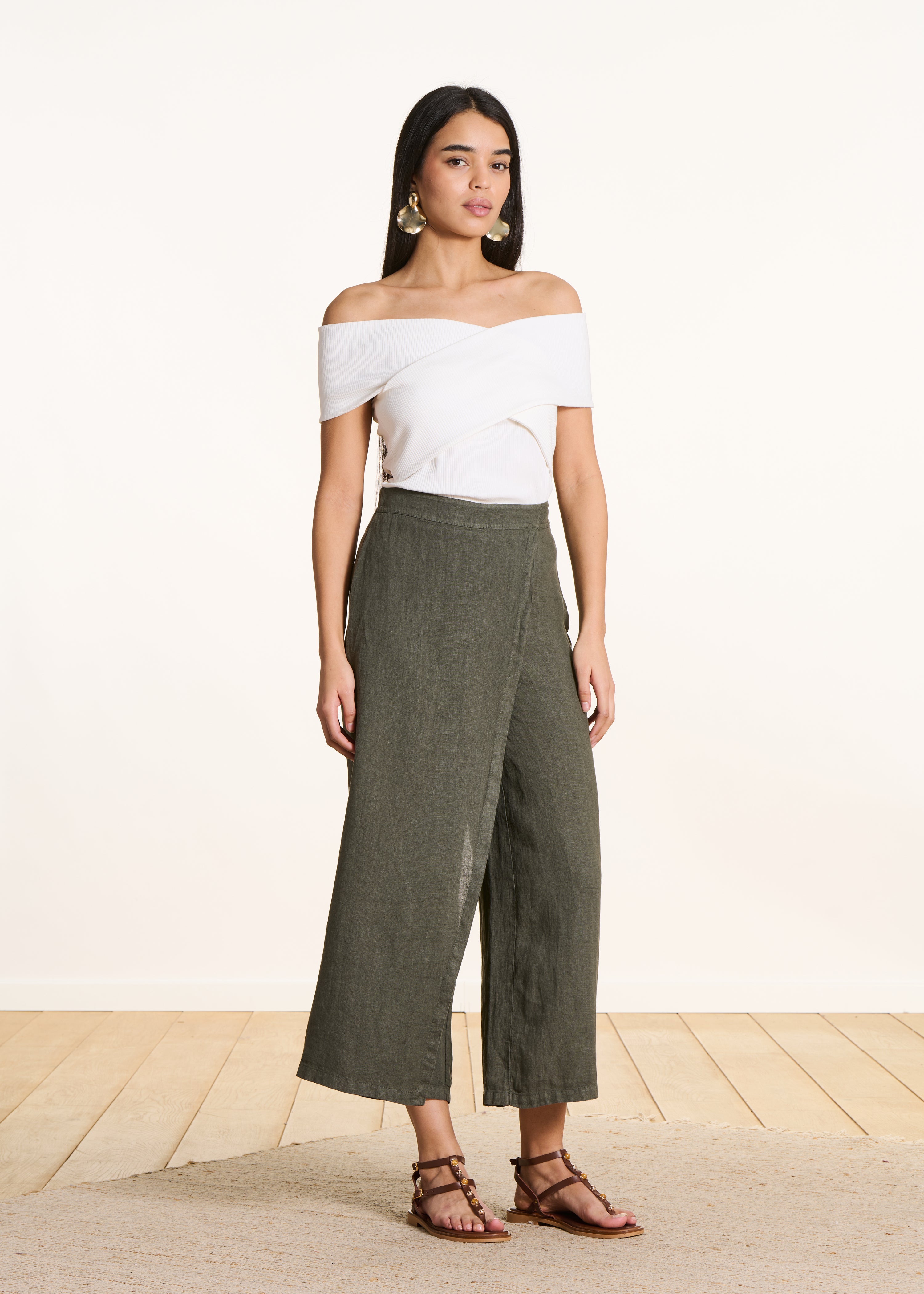 la-f-e-marabout-e-fulano-7-8-leinenhose-khaki-weit image 1
