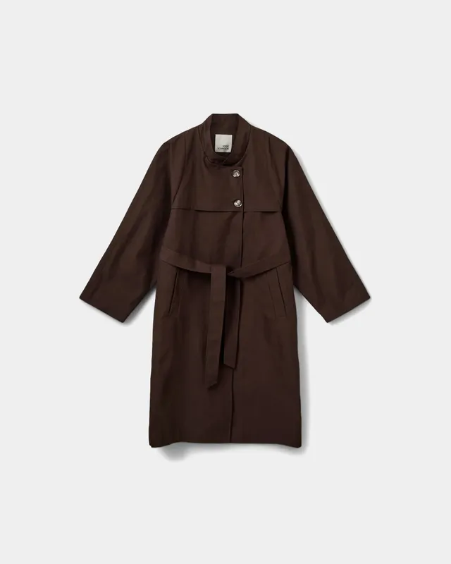 sofie-schnoor-women-lizzysw-trenchcoat-braun-baumwolle image 1