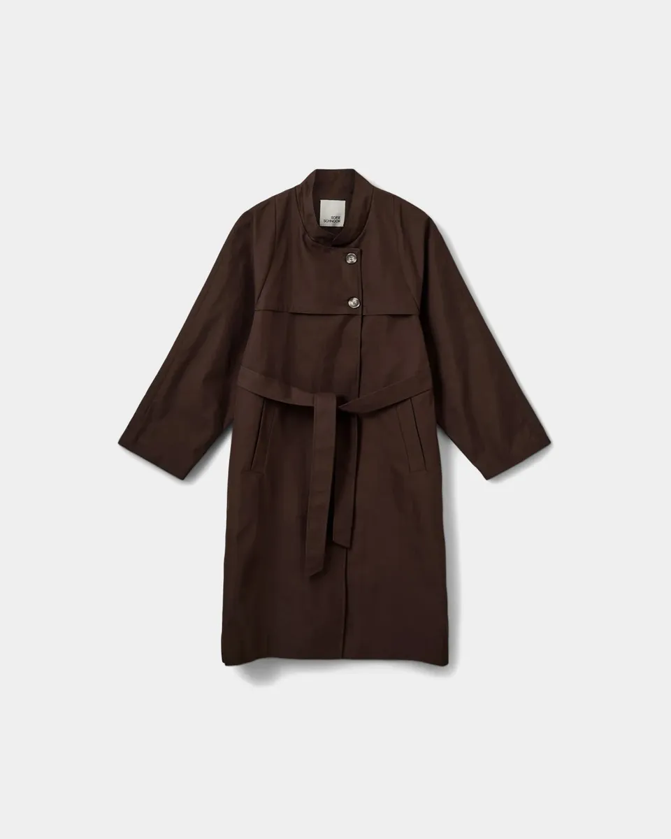 sofie-schnoor-women-lizzysw-trenchcoat-braun-baumwolle image 1