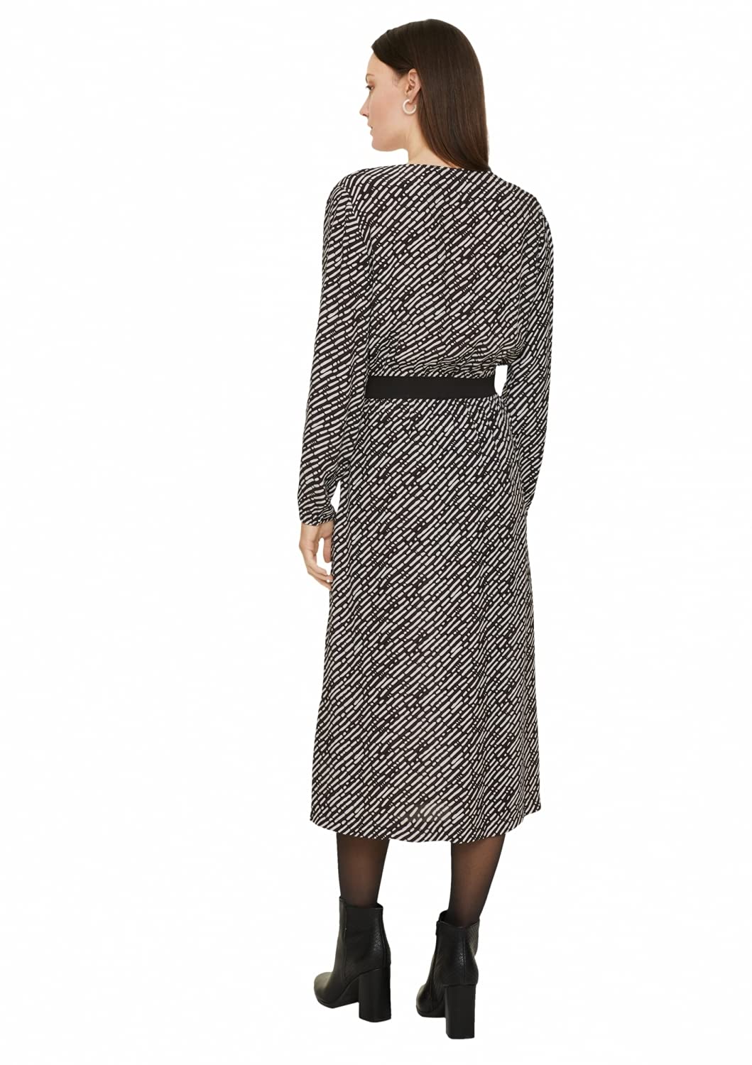 comma-midikleid-langarm-rundhals-kleid-gr-e-36 image 2
