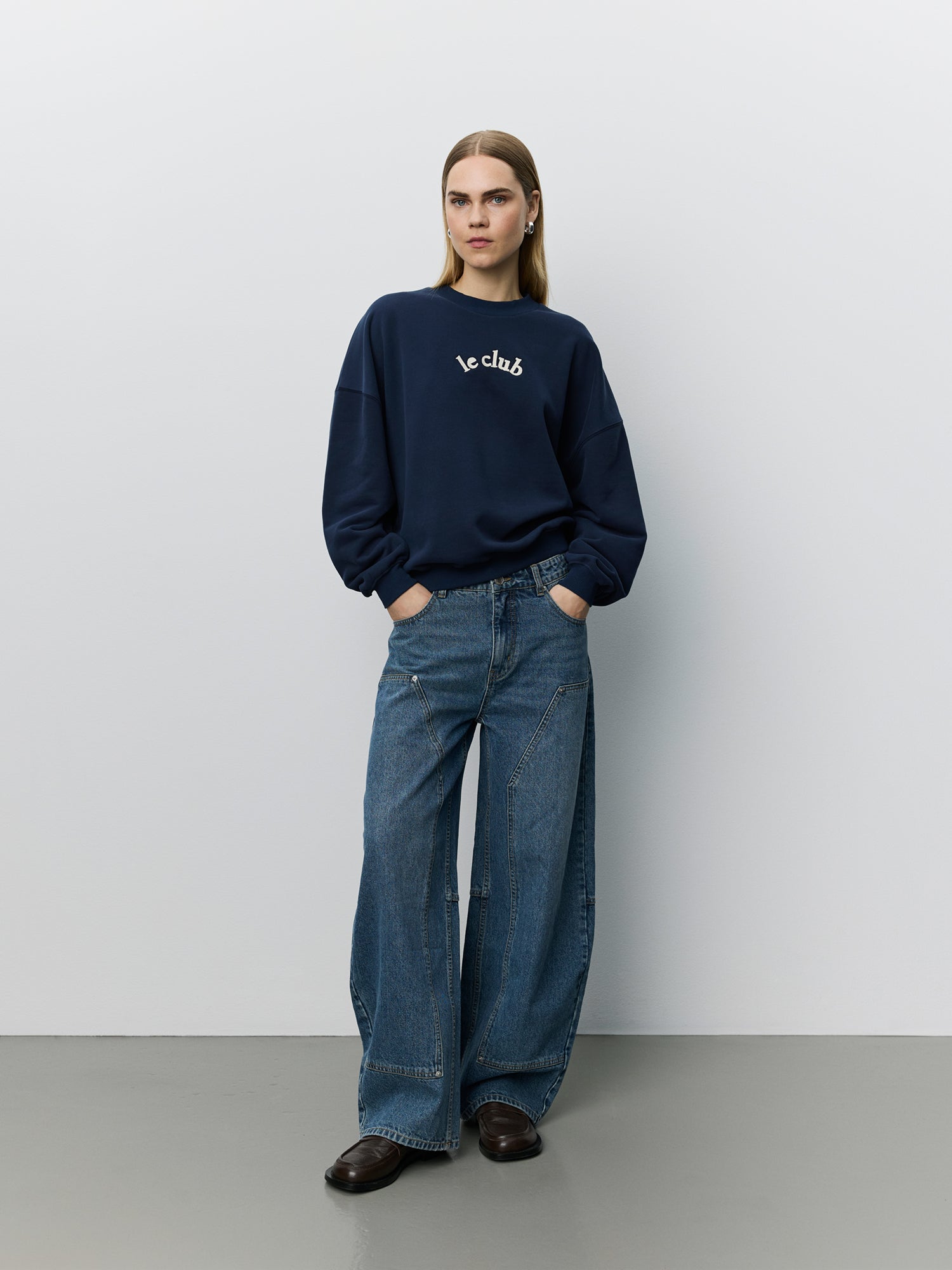 sofie-schnoor-parossw-sweatshirt-navy-oversized-baumwolle image 2