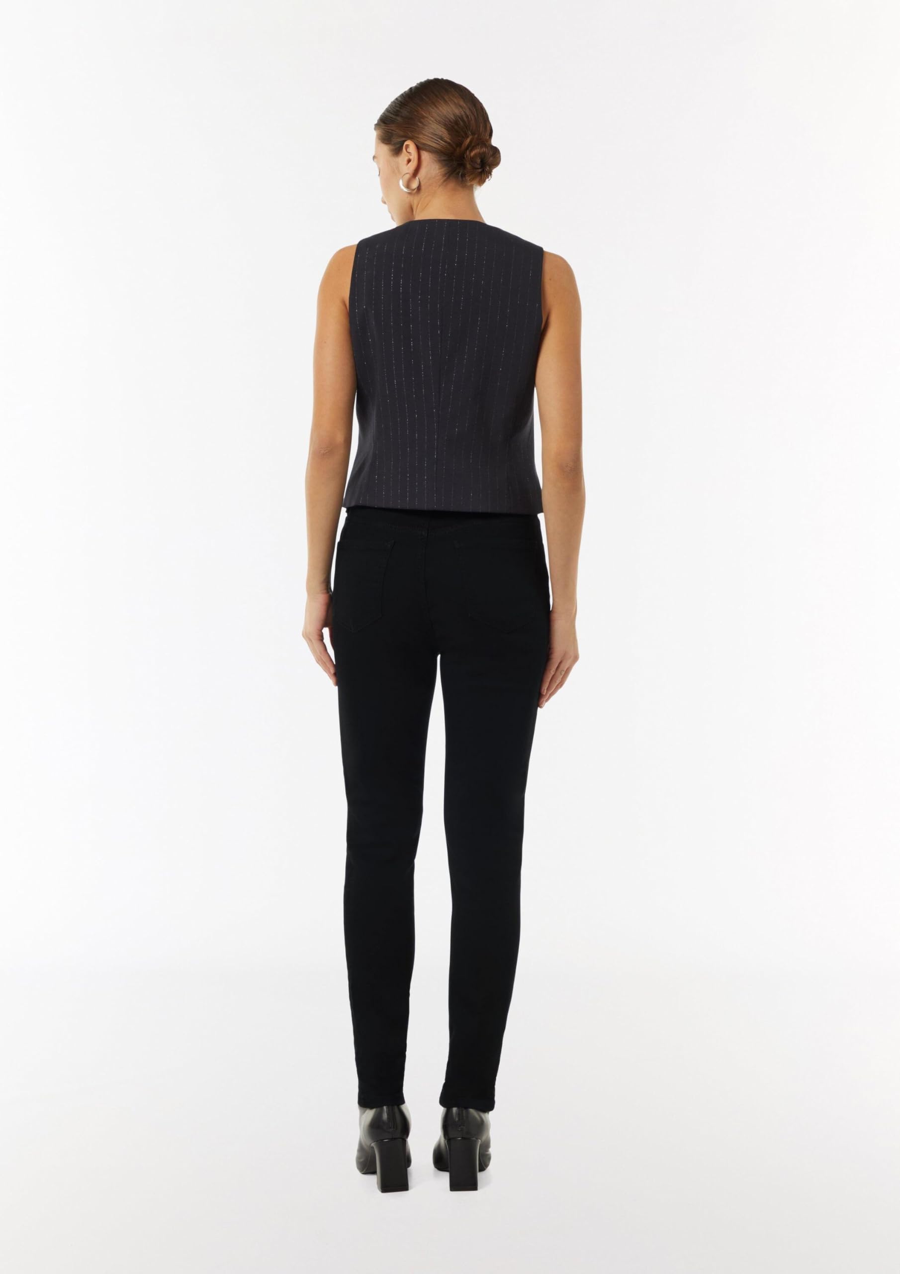 comma-jeans-2157455-skinny-black-denim-satin-gr-42 image 7