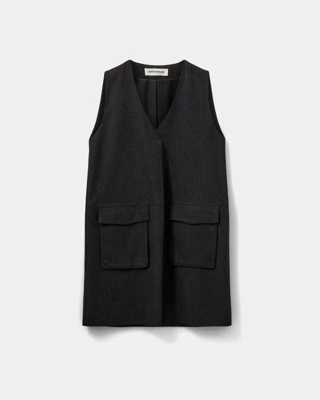 sofie-schnoor-women-balunasw-kleid-schwarz-nadelstreifen image 1