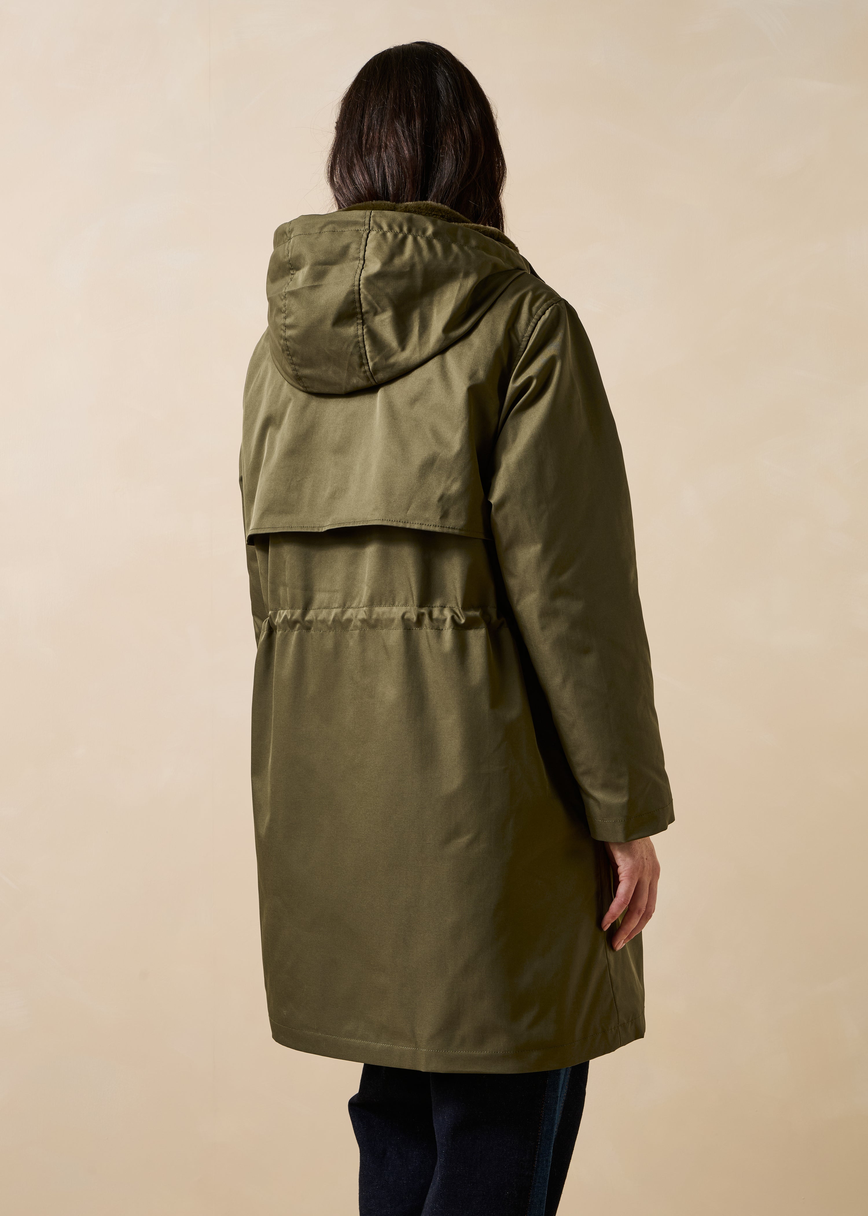 la-f-e-marabout-e-granix-parka-kaki-kunstfell image 3