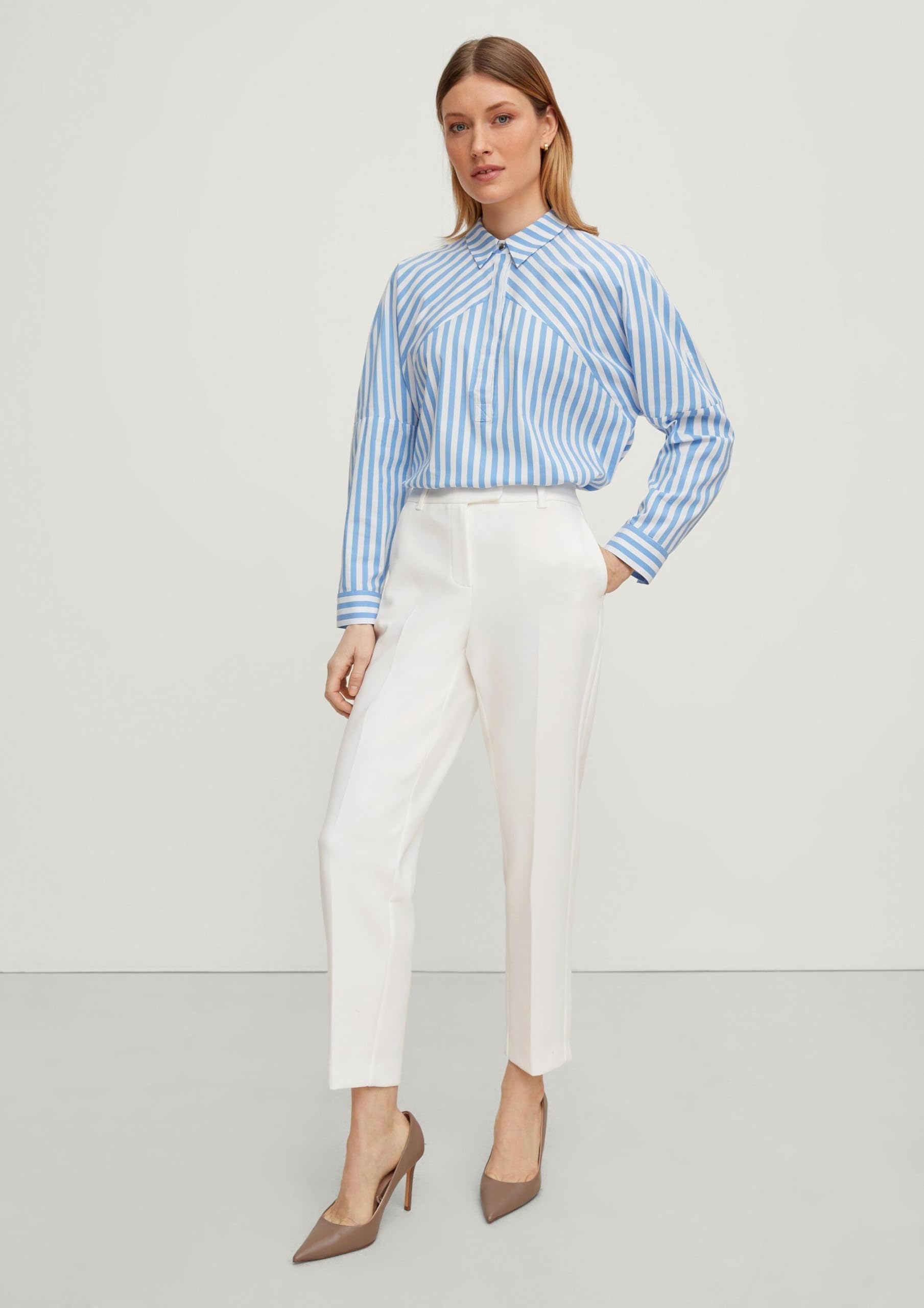 comma-freizeithose-damen-7-8-hose-wei-elegant image 7