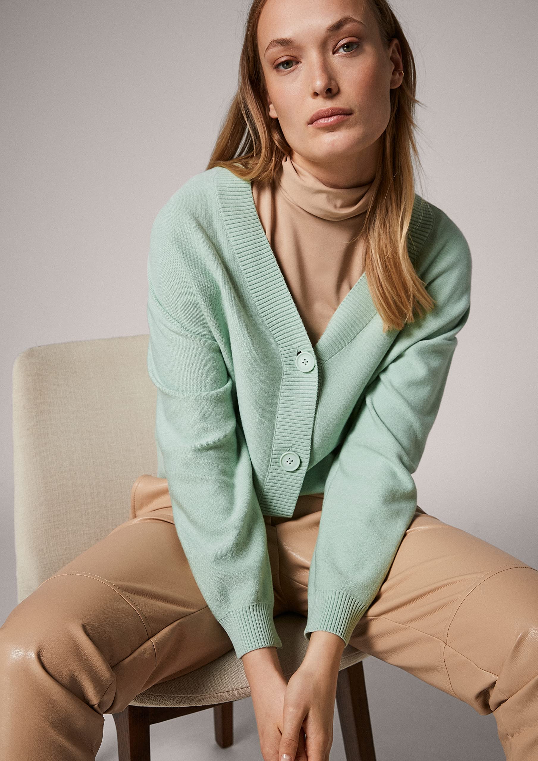 comma-jacke-blazerersatz-gr-m-light-green-kragen image 5