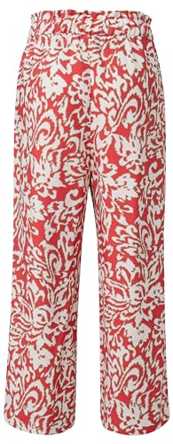 comma-stoffhose-flare-koralle-mit-print-muster image 5