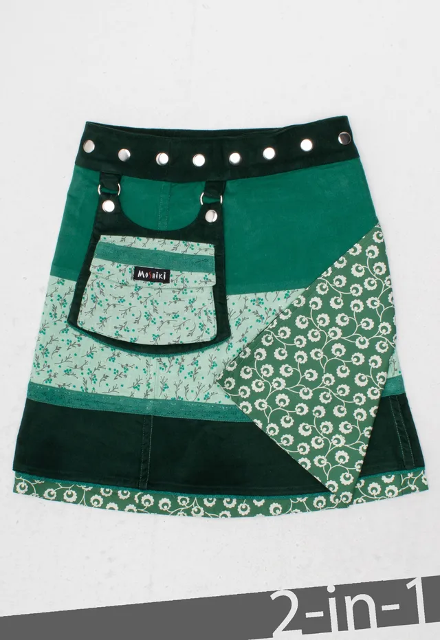 moshiki-hot-cookie-44-wickelrock-45-cm-cord-blumen image 1