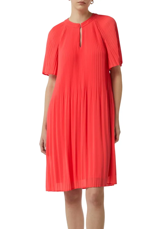 comma-2148473-midi-kleid-plissee-rosa-gr-40 image 1