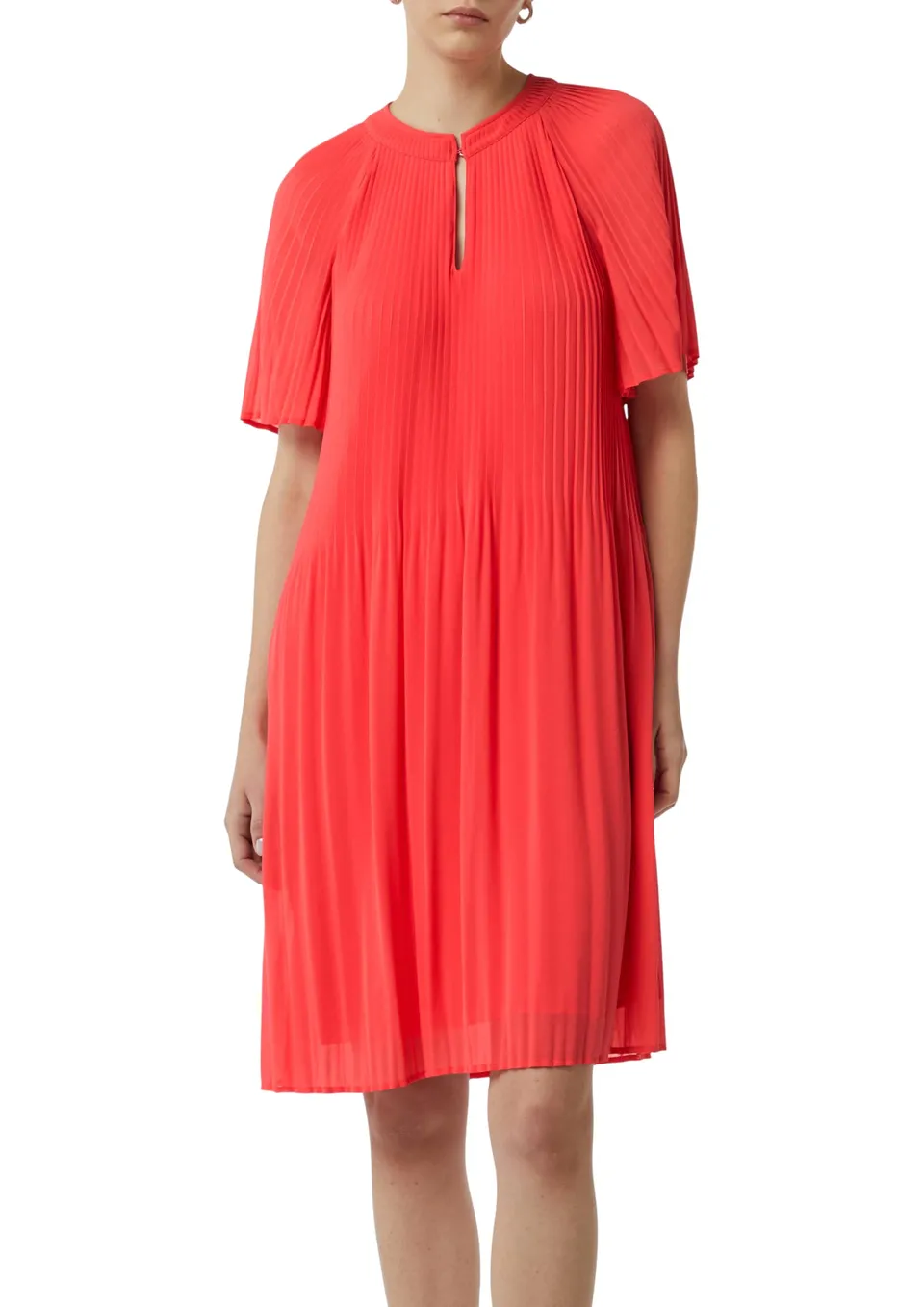 comma-2148473-midi-kleid-plissee-rosa-gr-40 image 1