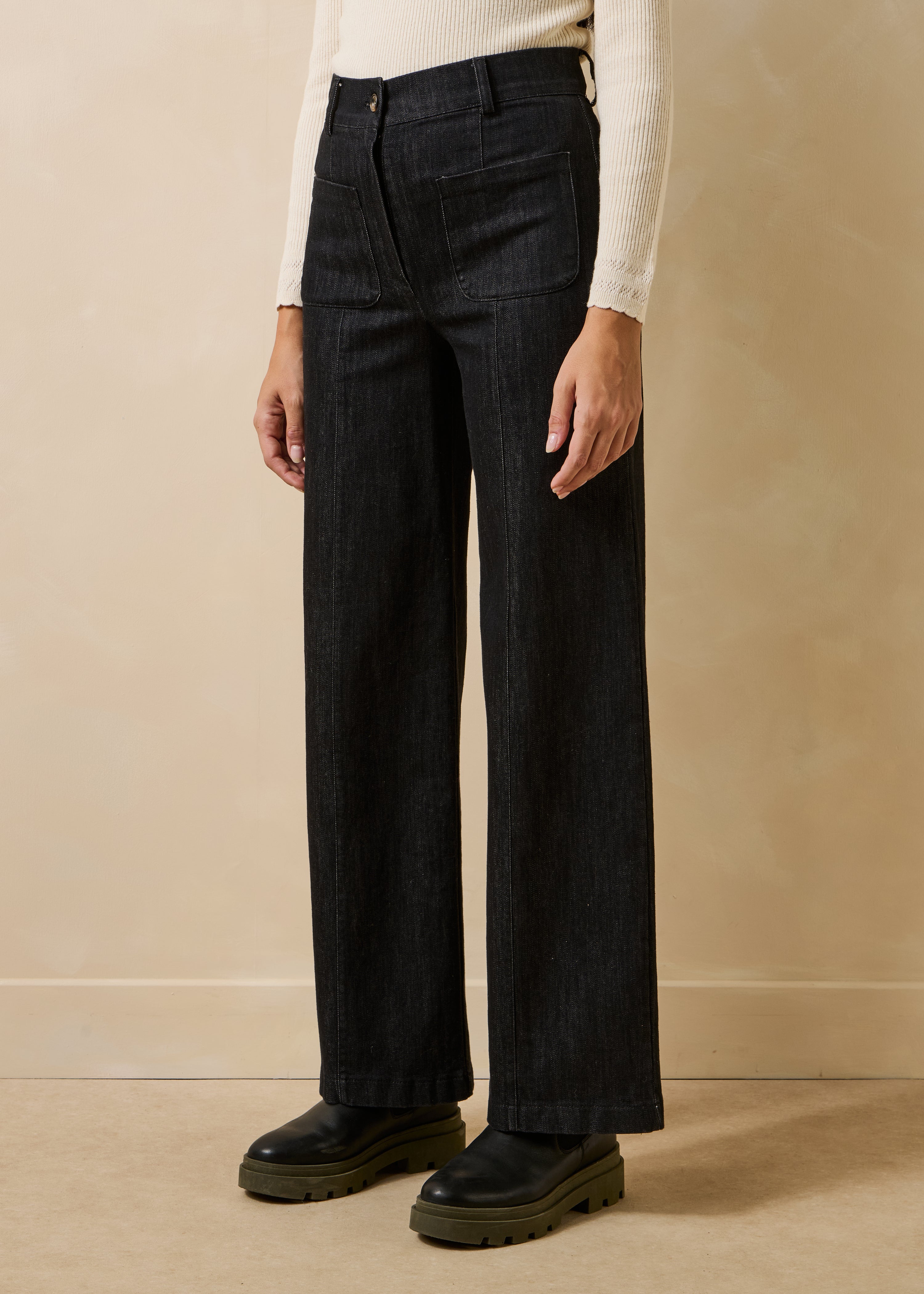 la-f-e-marabout-e-sean-jean-schwarz-damen-wide-leg image 2