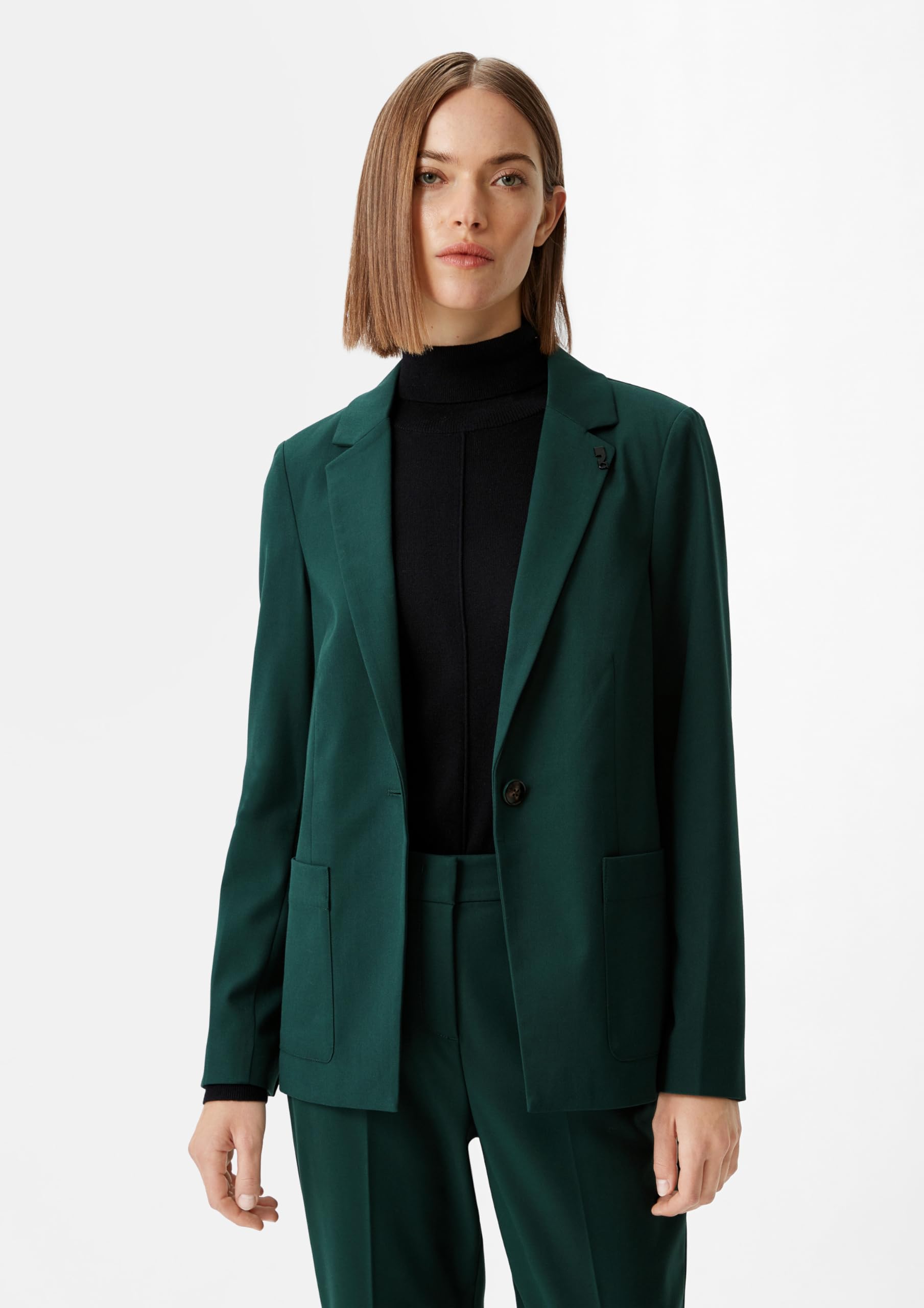 comma-blazers-antaillierter-blazer-twill-business image 6