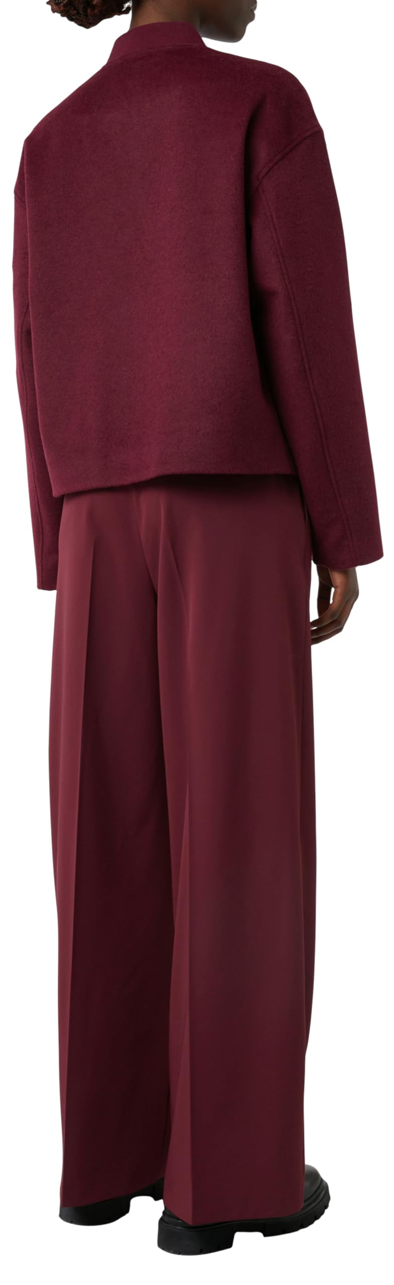 comma-blouson-jacke-wollmix-m-bordeaux-kapuze image 2