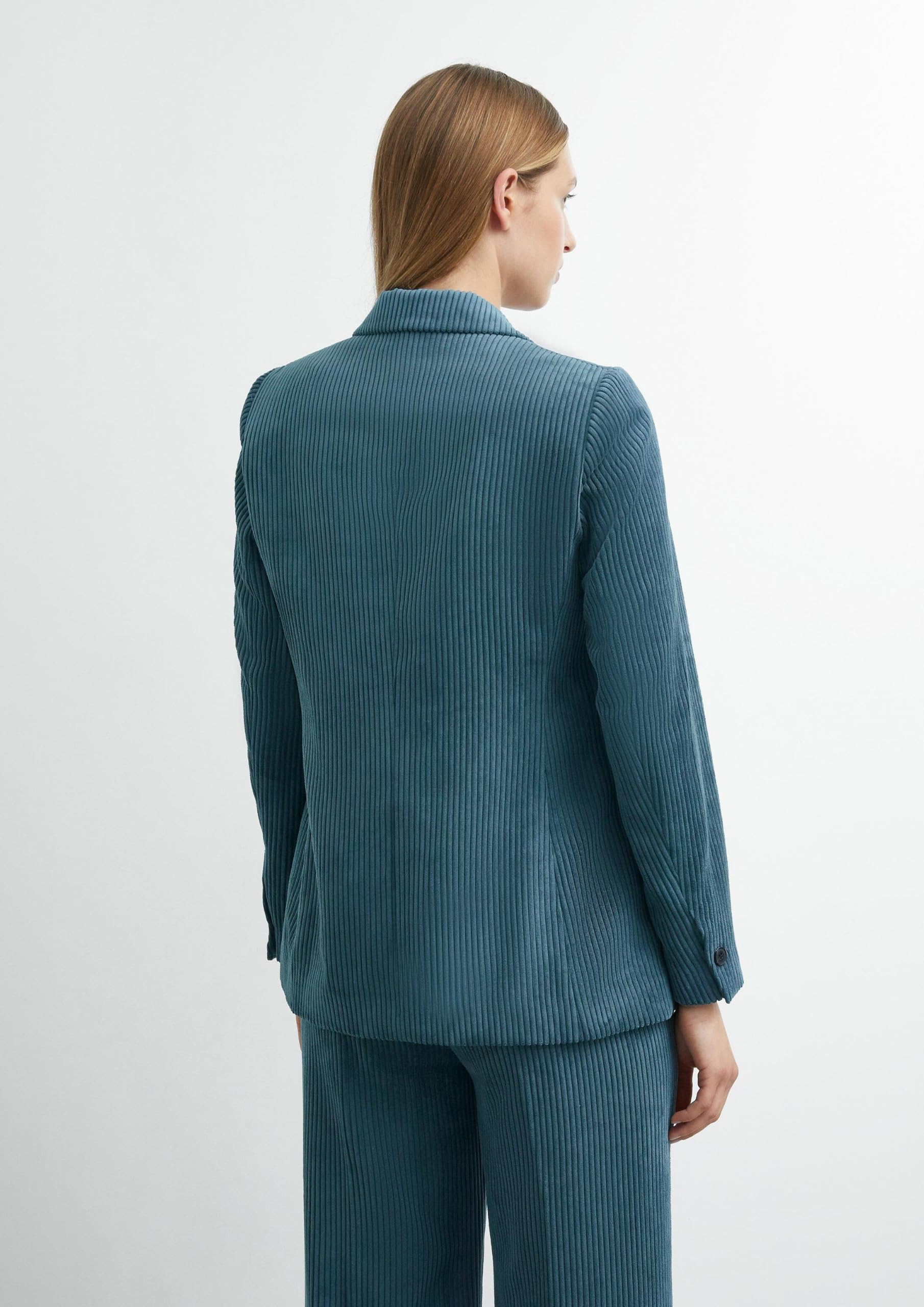 comma-blazers-indoor-blazer-cord-regular-fit-beige image 7