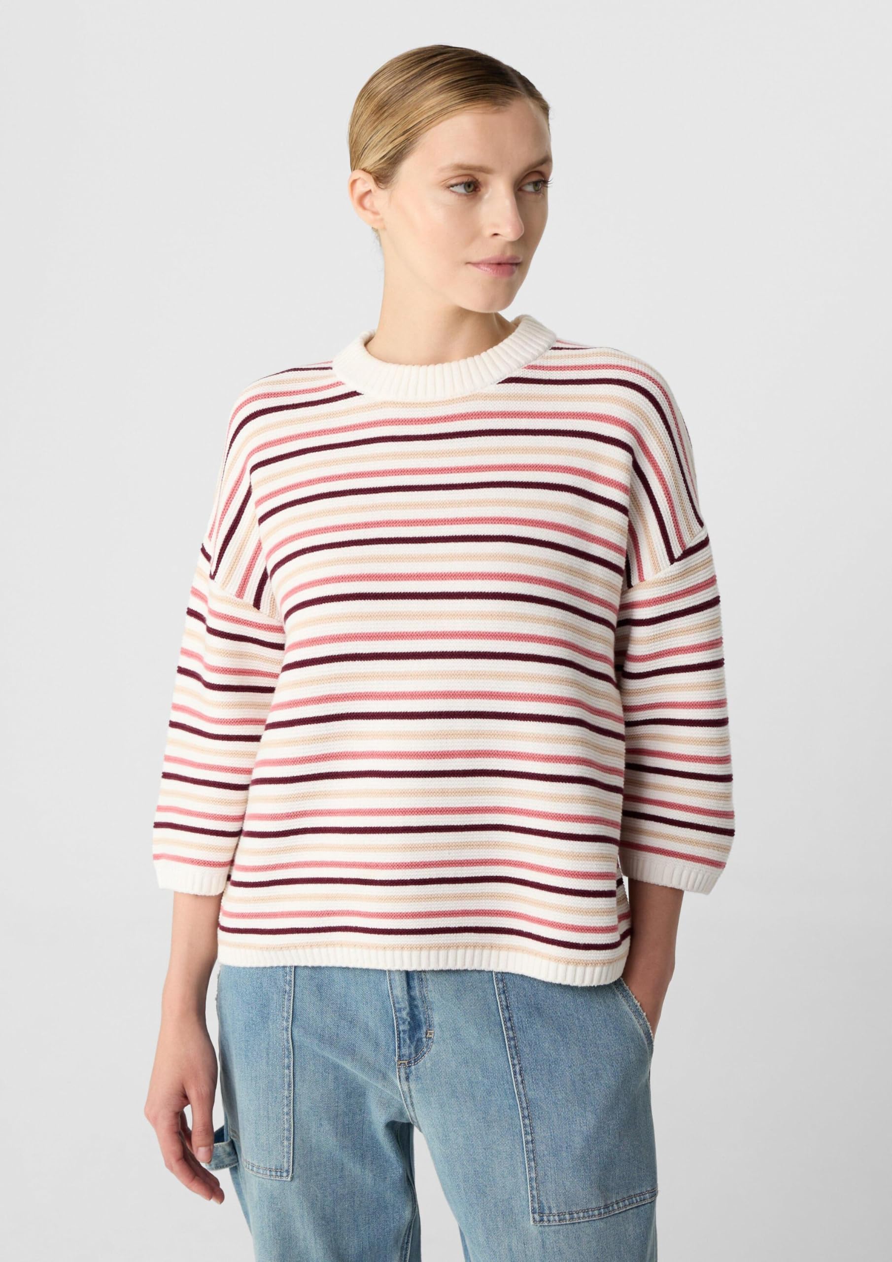 comma-strickpullover-streifen-relaxed-fit-xs-3-4-arm image 3