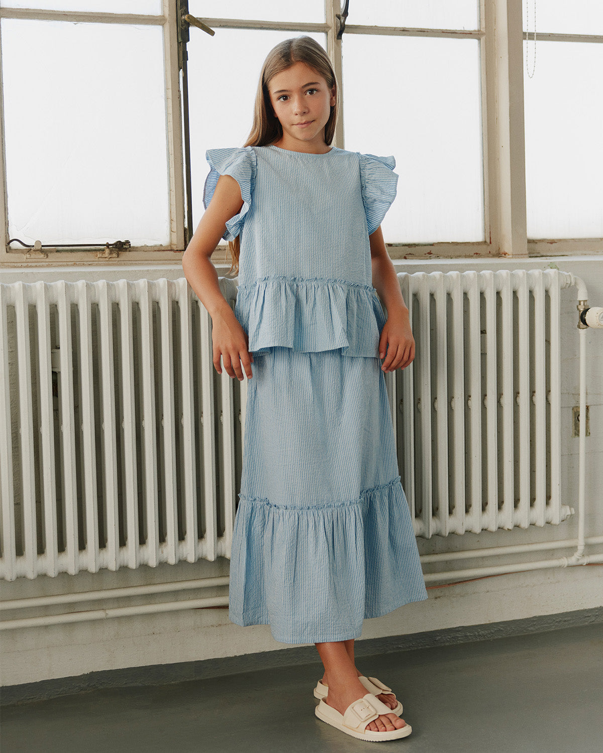 sofie-schnoor-young-vivisy-rock-hellblau-gestreift-baumwolle image 2