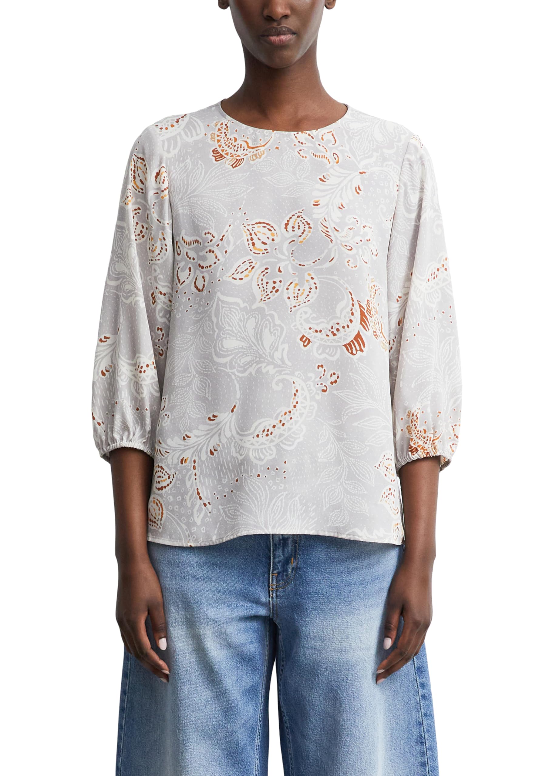 comma-blouses-all-over-print-bluse-3-4-arm-gr-e-32 image 1