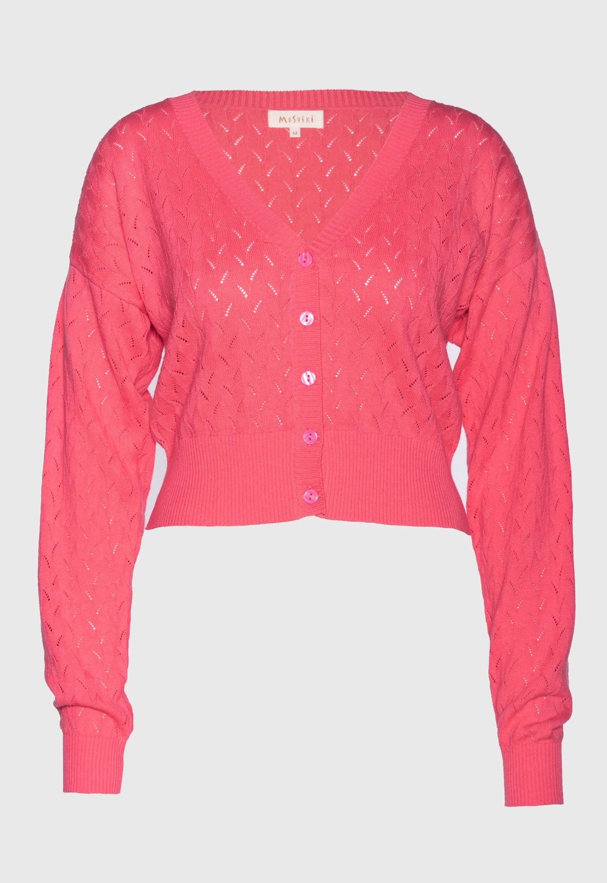 moshiki-tamani-i-101-strickjacke-flamingo-bio-baumwolle image 2