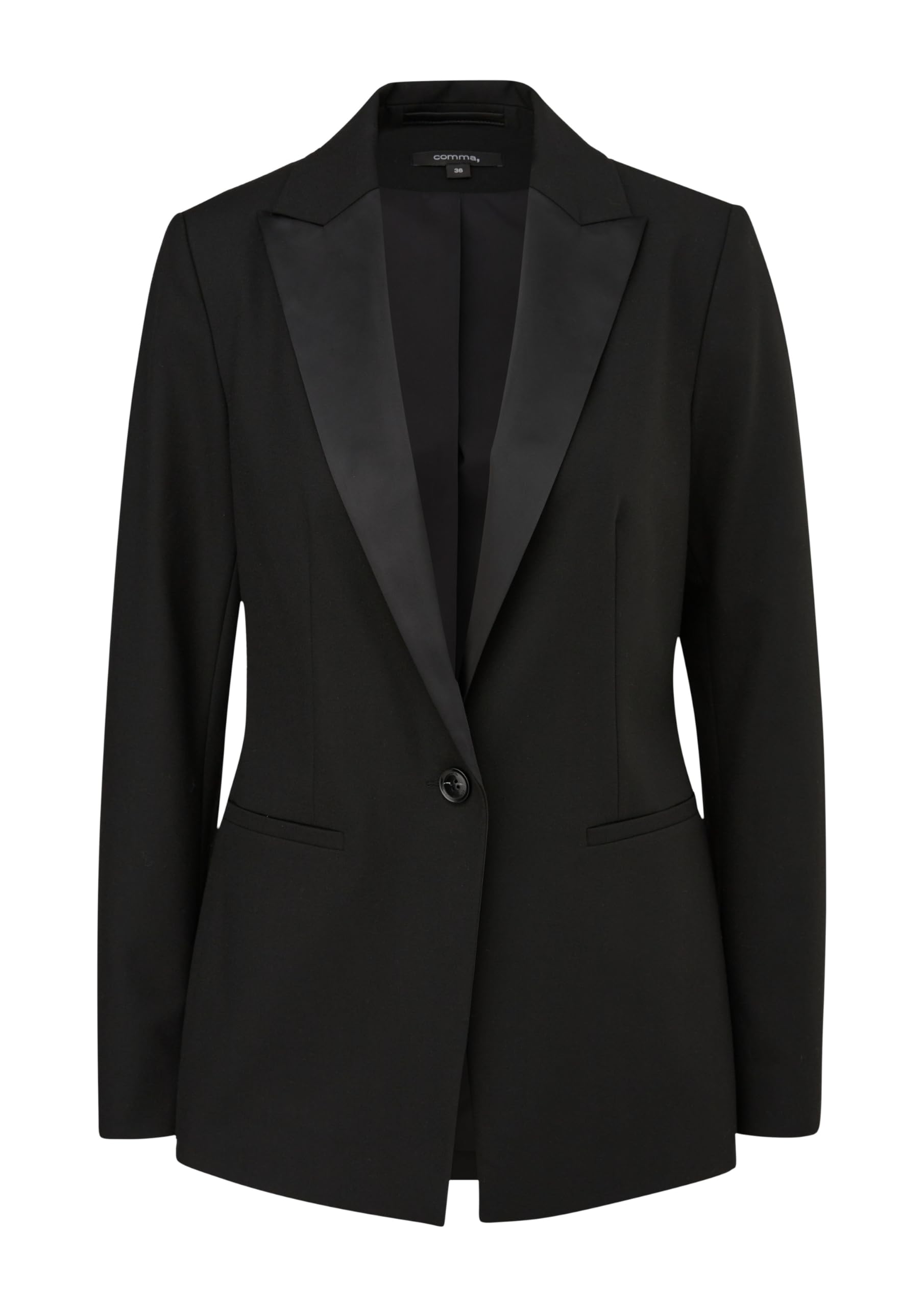 comma-taillierter-blazer-jersey-blazer-gr-e-34 image 3