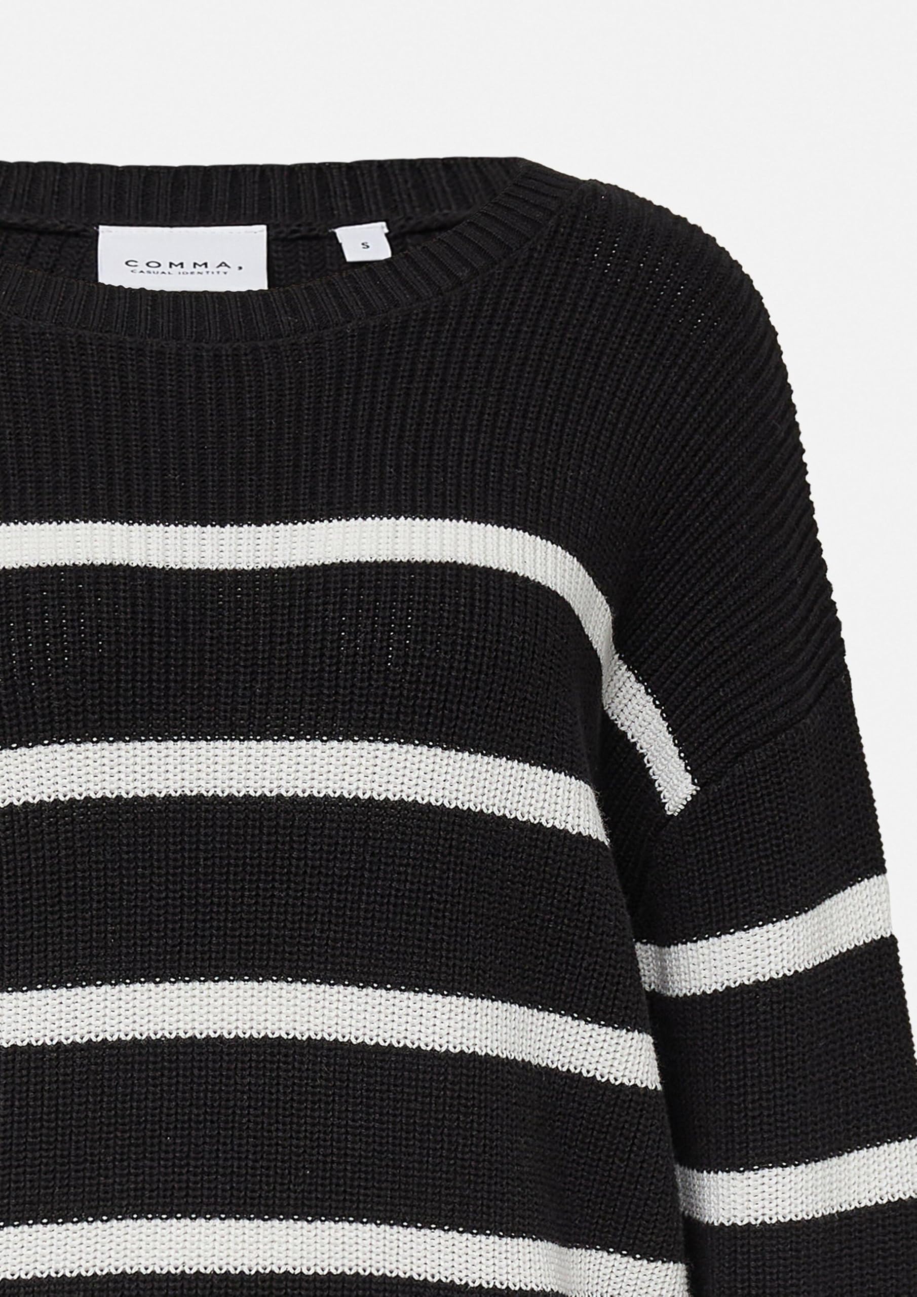 comma-knitwear-streifenpullover-relaxed-fit-pullover-gr-m image 6