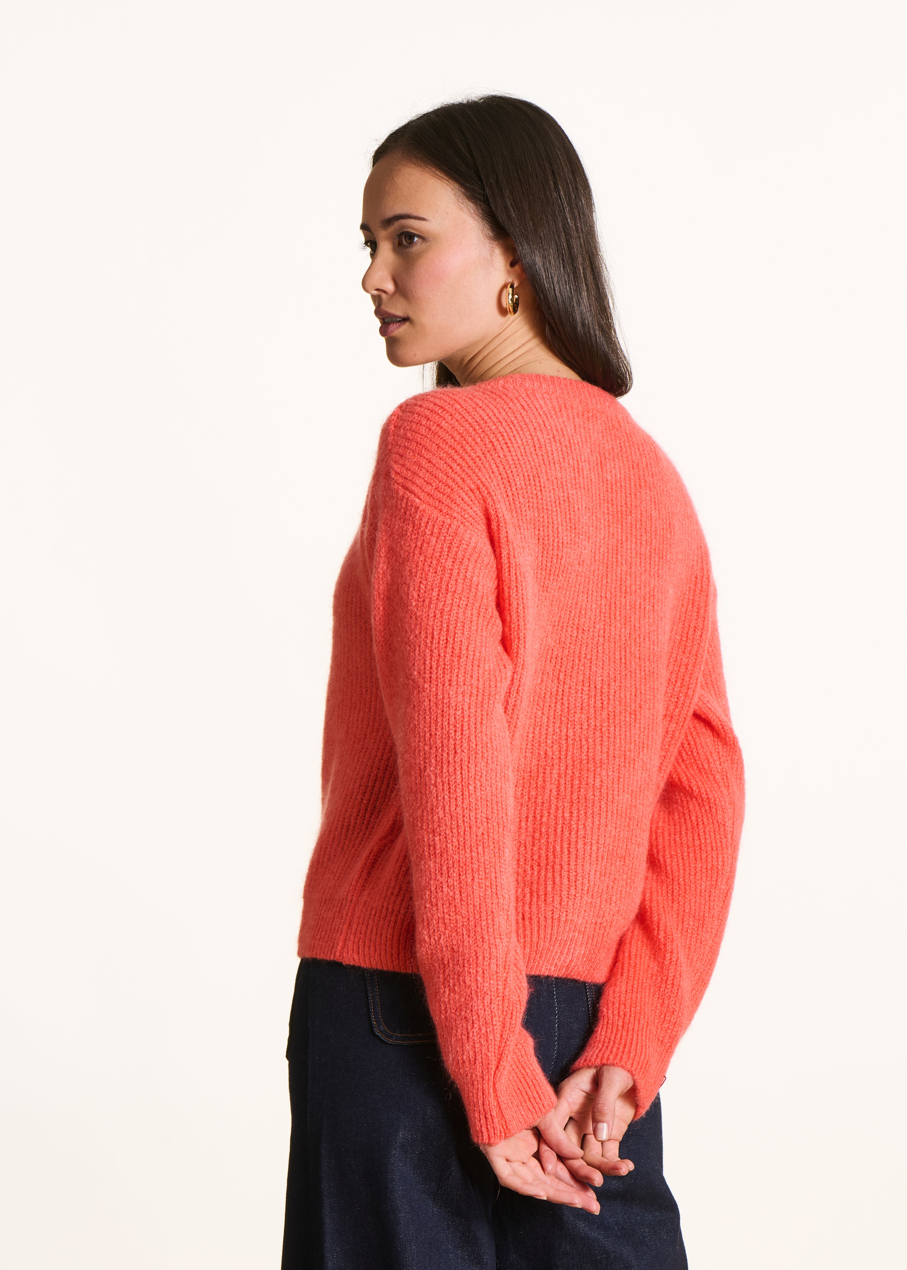 la-f-e-marabout-e-zakaria-strickjacke-koralle-s-mohair image 3