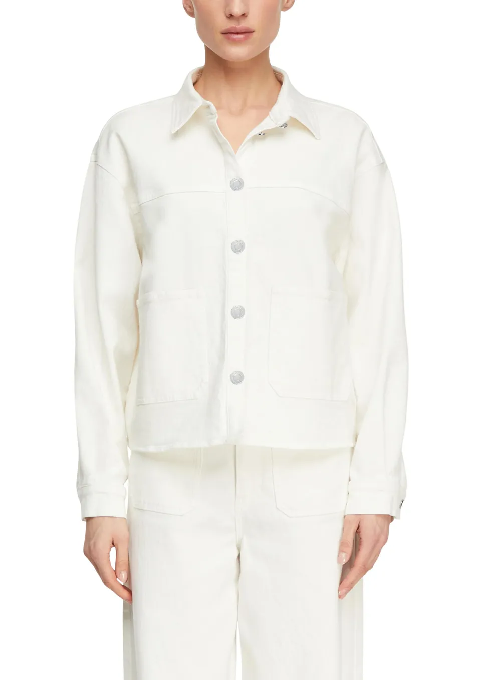 comma-oversize-jeansjacke-damen-gr-38-mit-taschen image 1