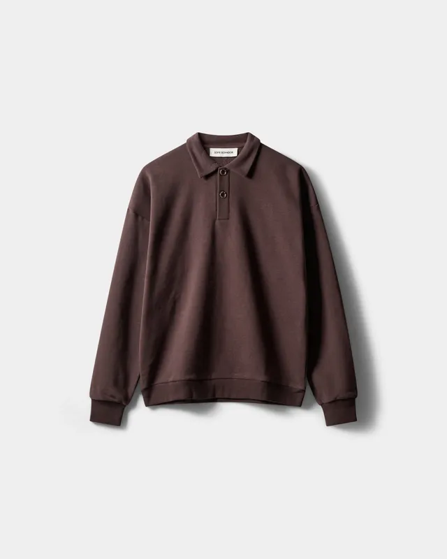 sofie-schnoor-women-lumesw-polo-sweatshirt-dunkelbraun-baumwolle image 1