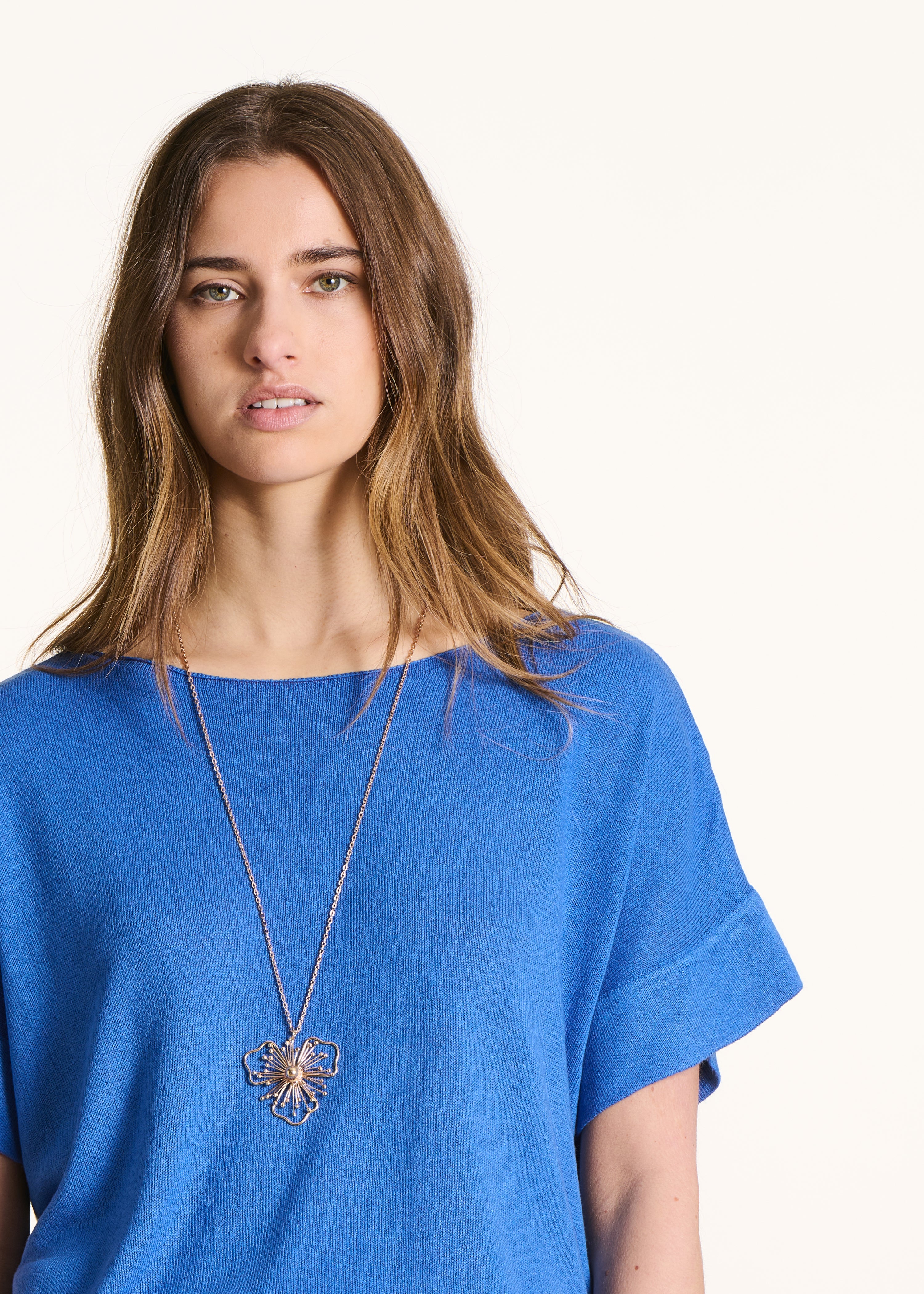 la-f-e-marabout-e-fregate-pullover-blau-bootsausschnitt image 5