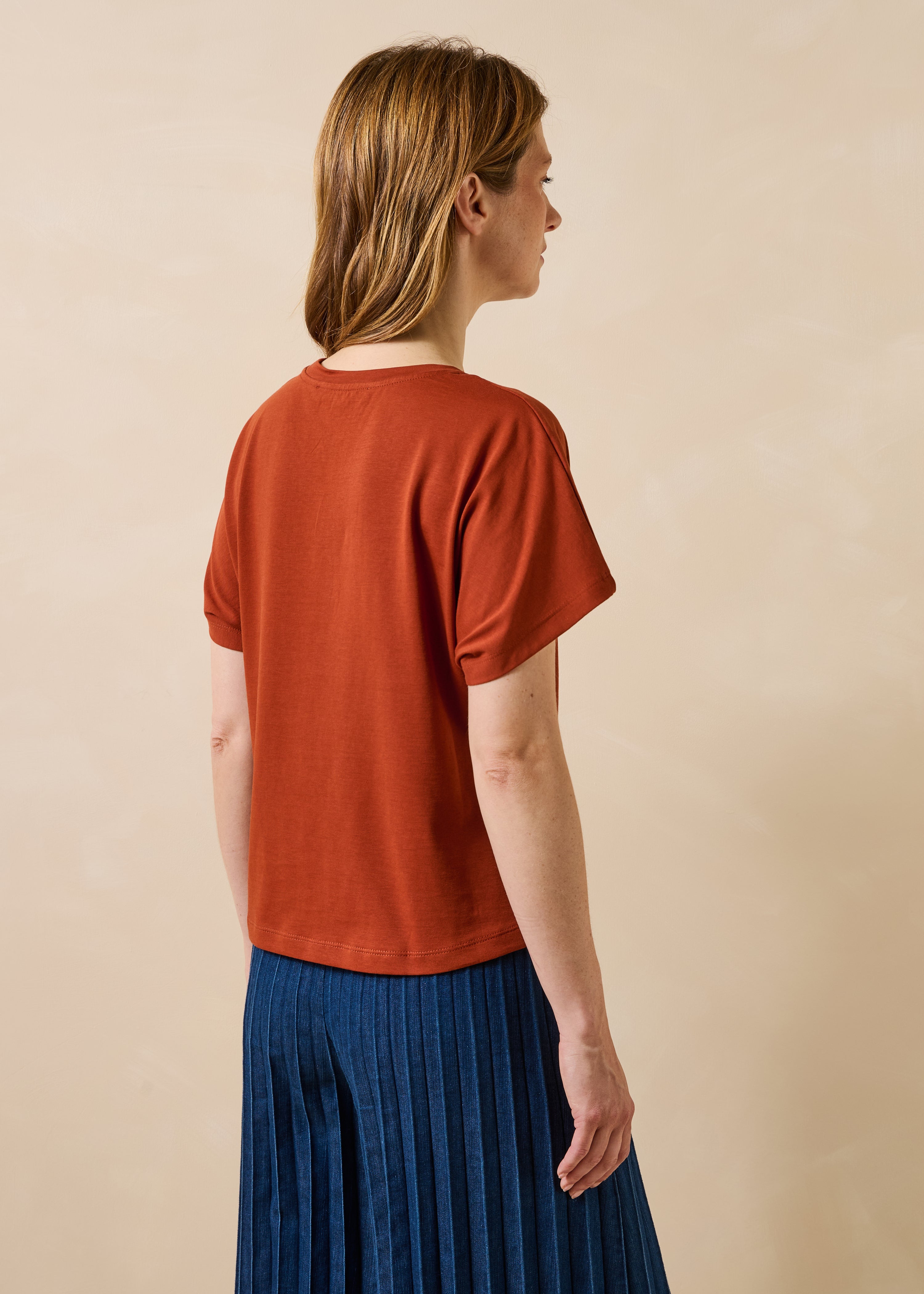 la-f-e-marabout-e-fou-t-shirt-orange-bio-baumwolle image 3