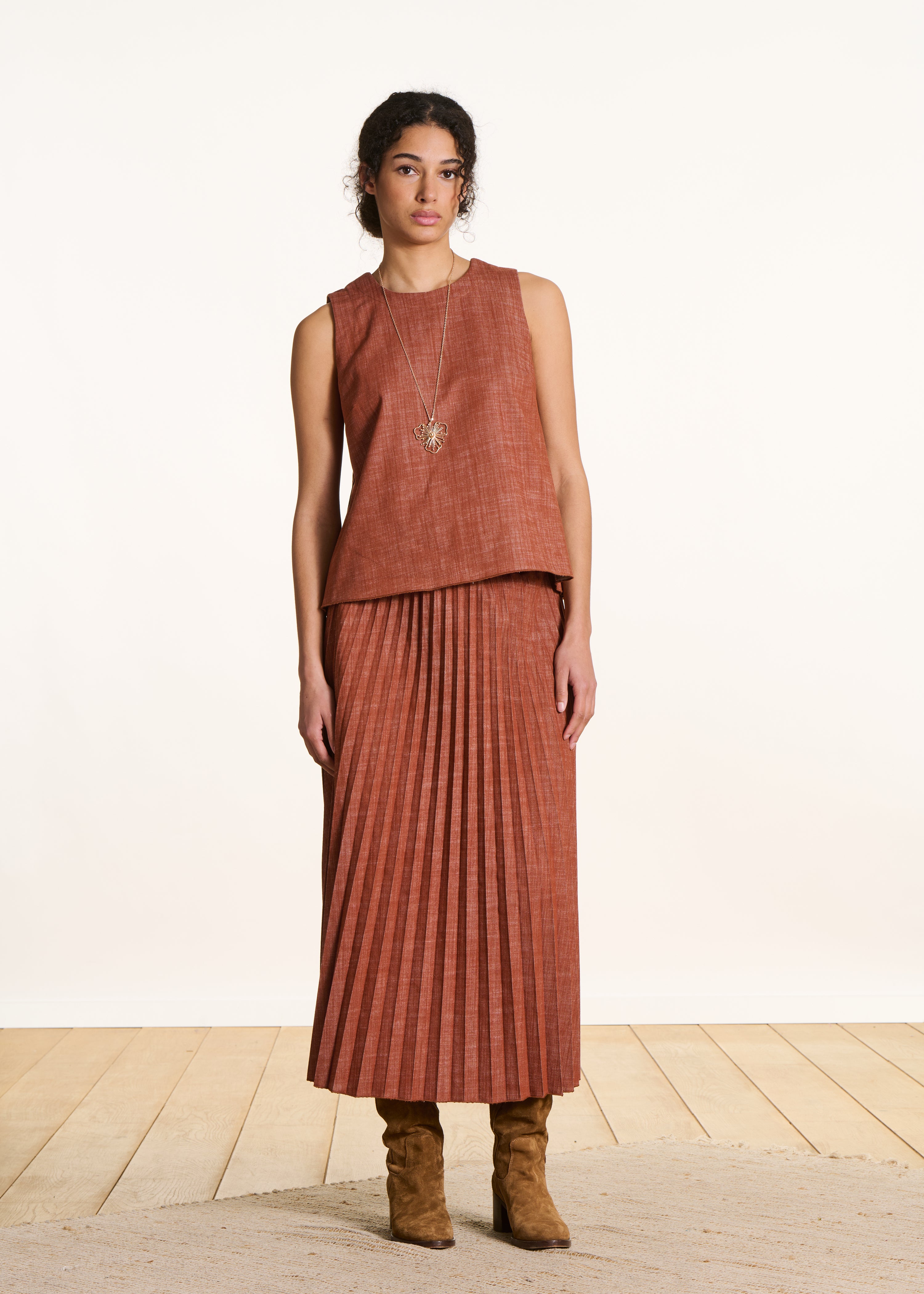 la-f-e-marabout-e-top-denim-terracotta-gr-34 image 2